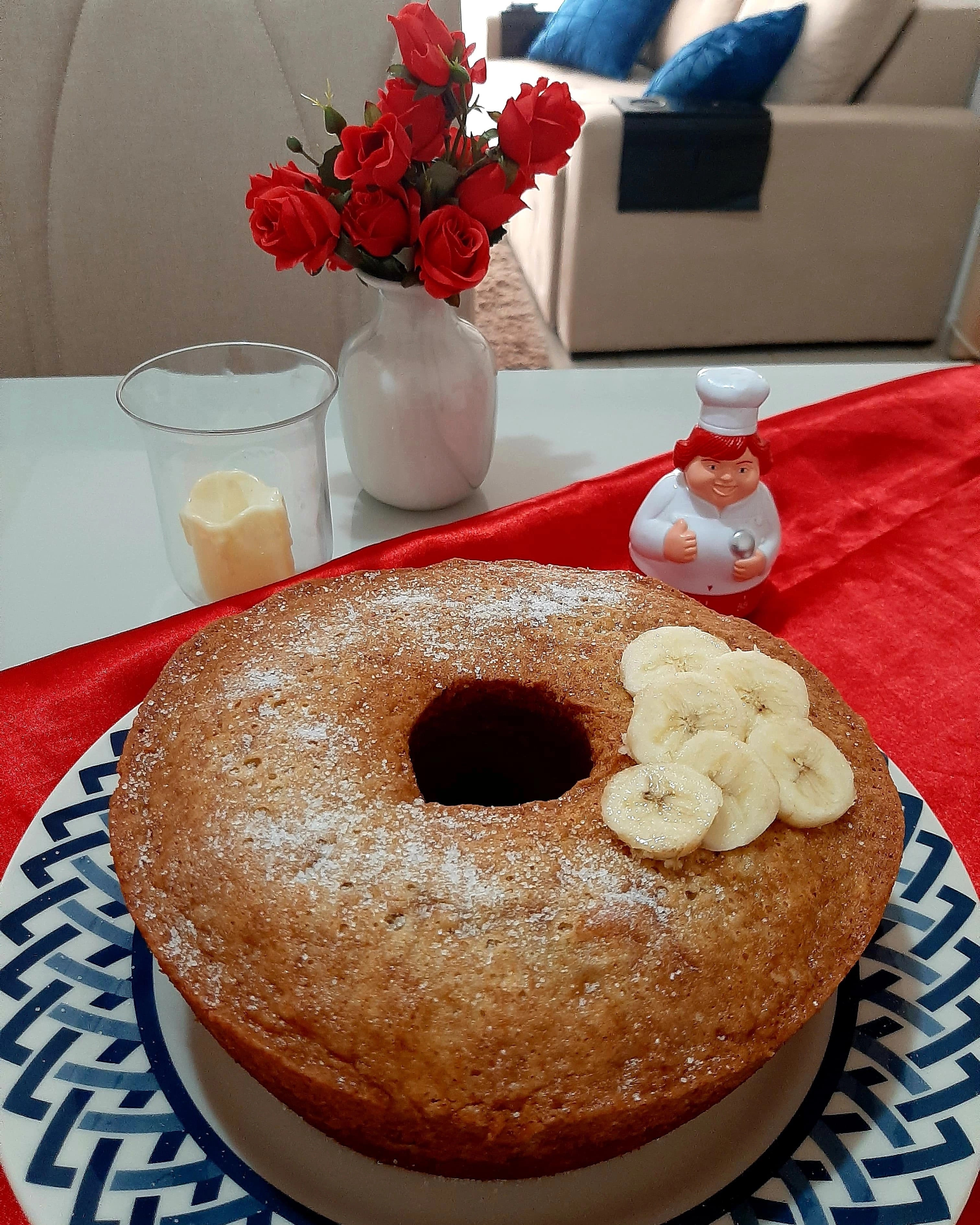 Bolo de Banana e Canela