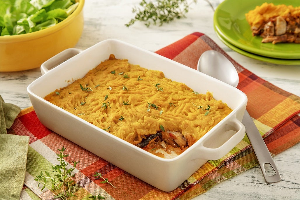 Escondidinho de Abóbora com Shitake