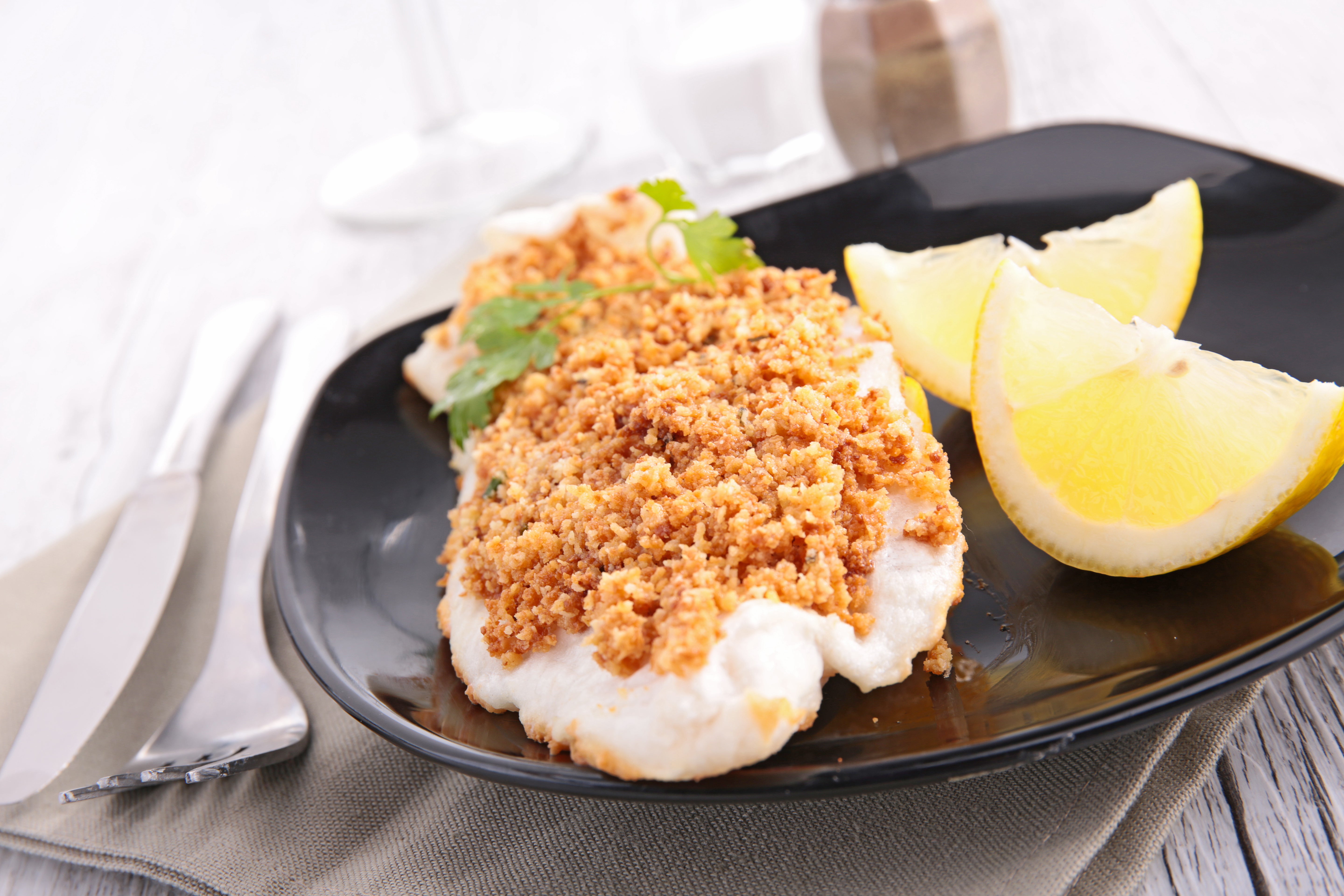 Receita de Peixe com Crosta de Aveia