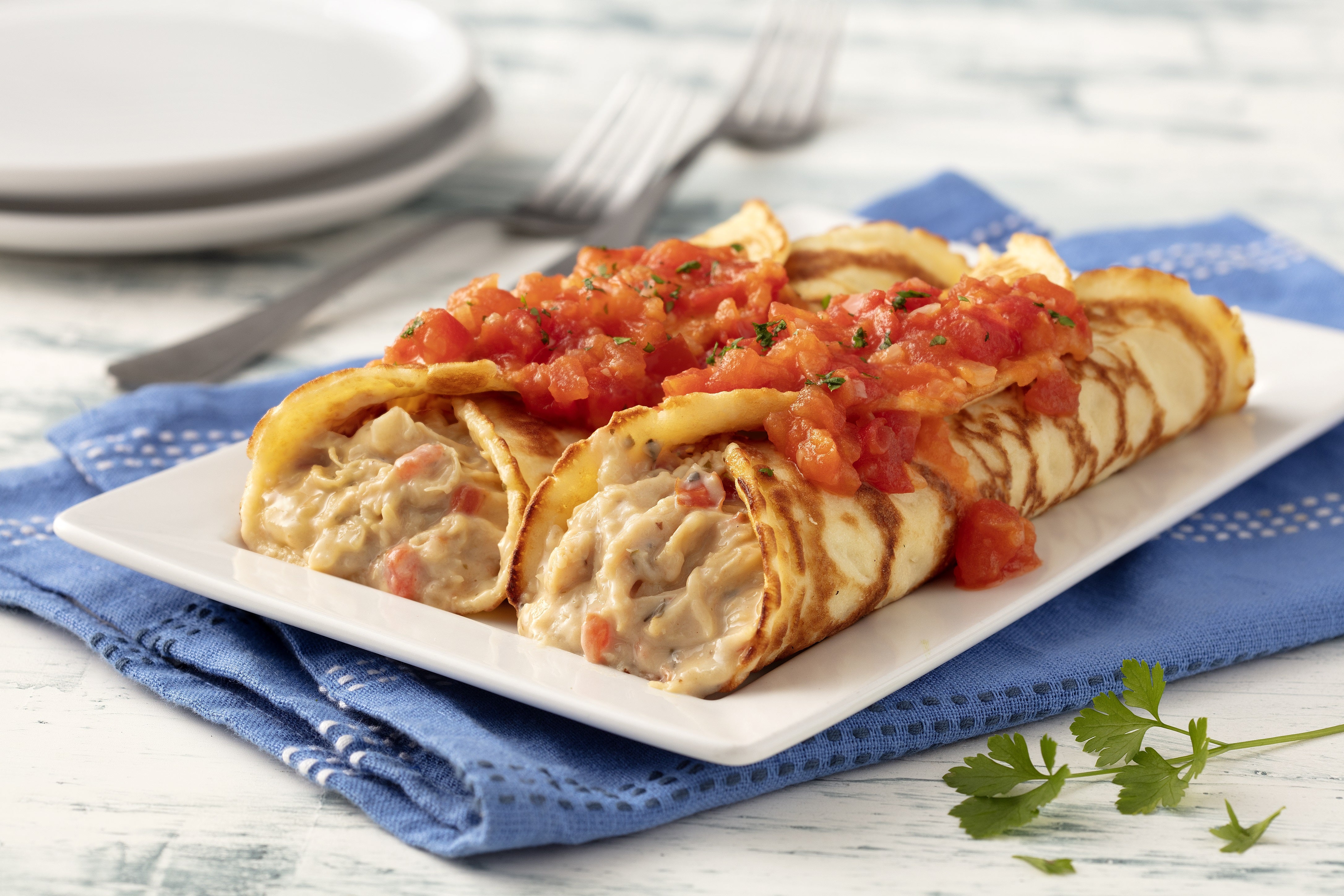 Panqueca Cremosa de Frango
