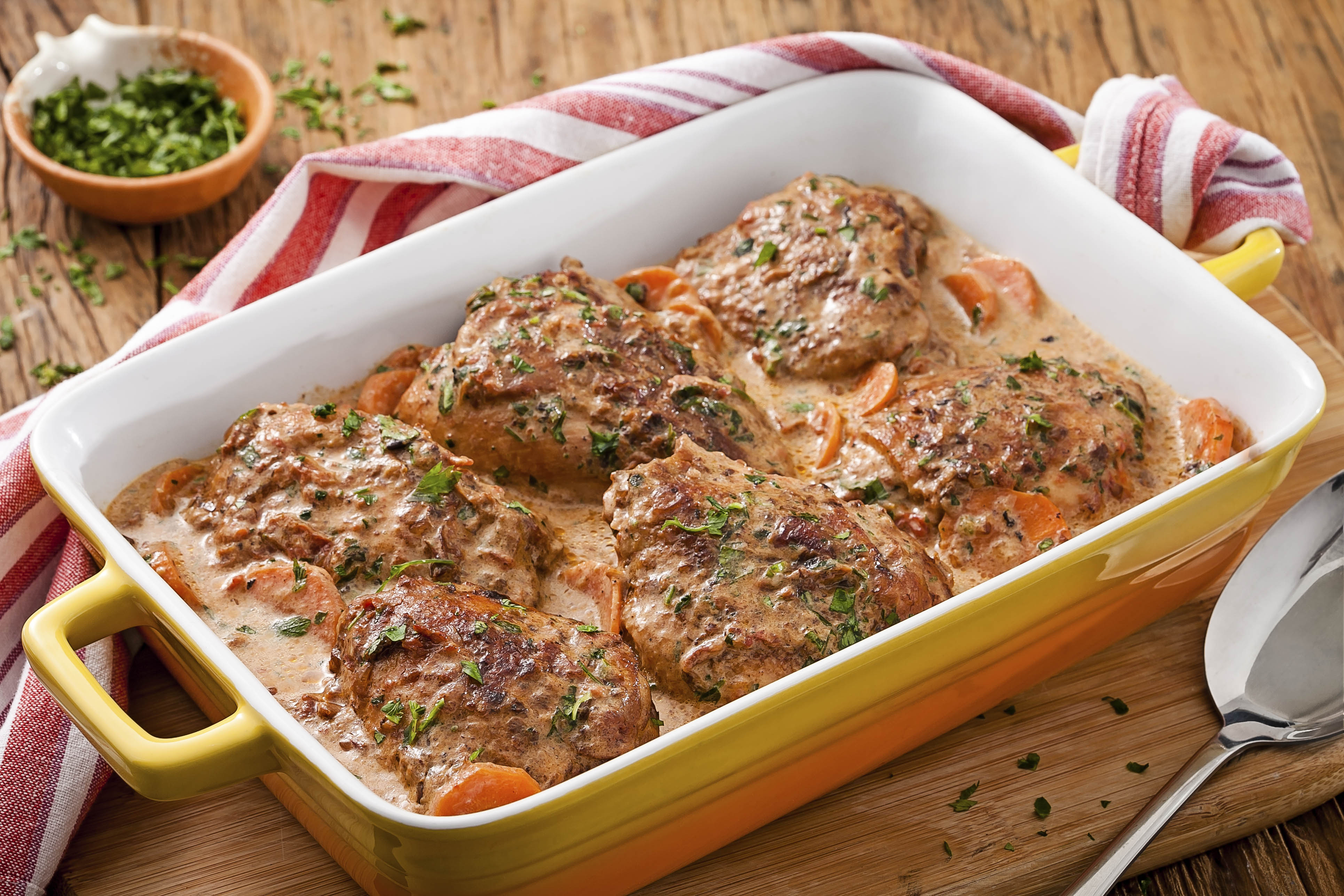 Frango Cremoso com Legumes