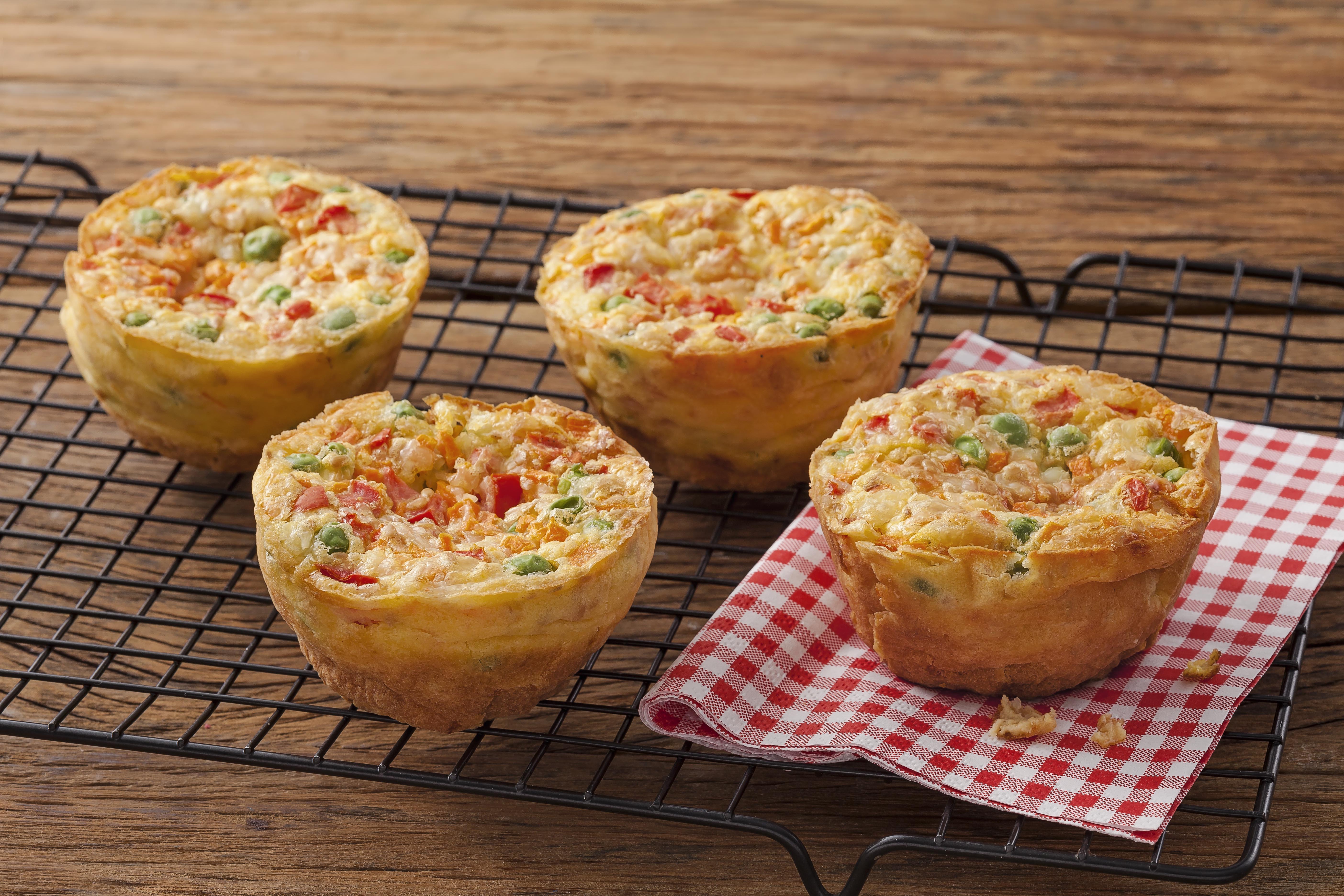 Muffin de Tapioca com Legumes