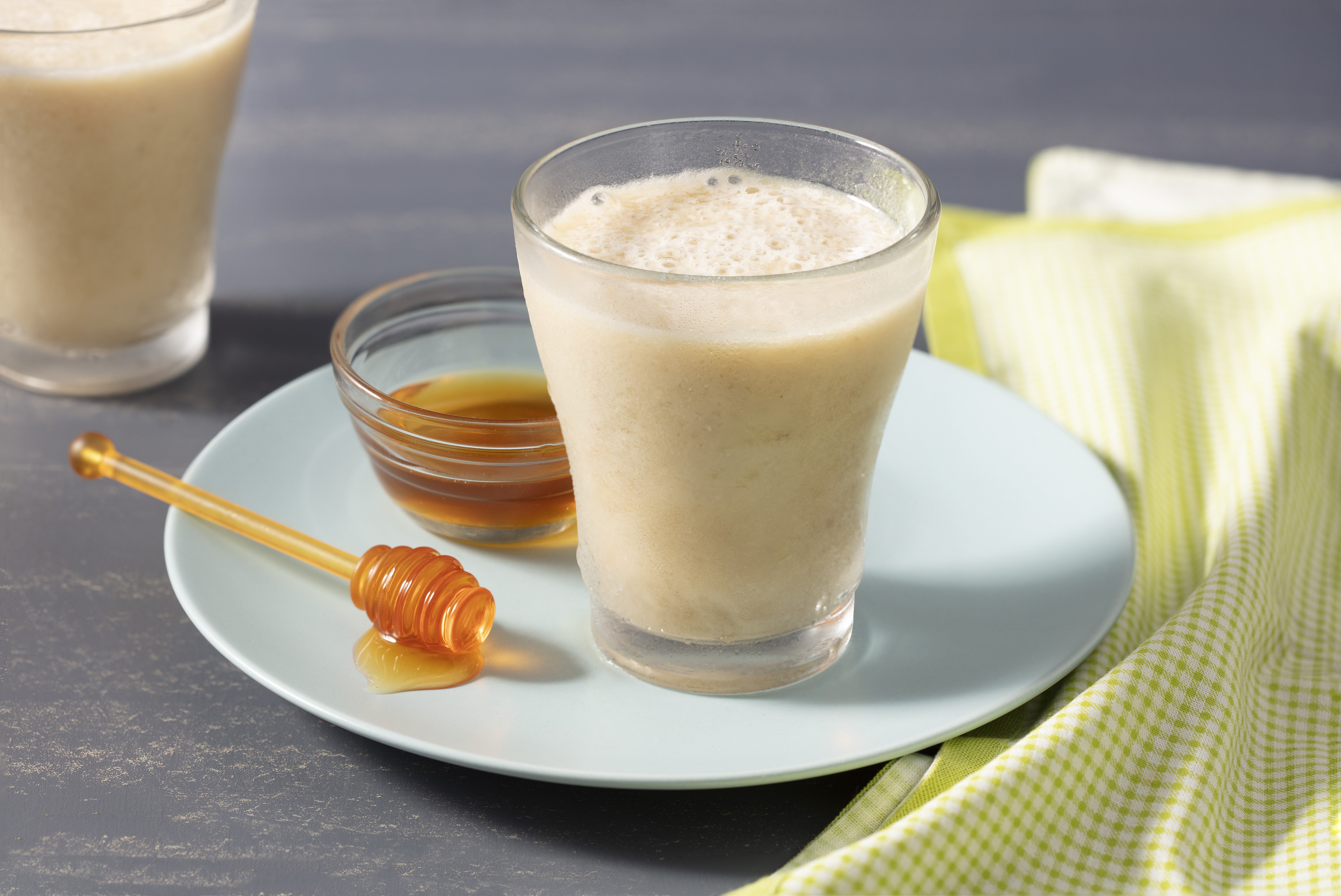 Smoothie de Banana, Mel e MOLICO Desnatado