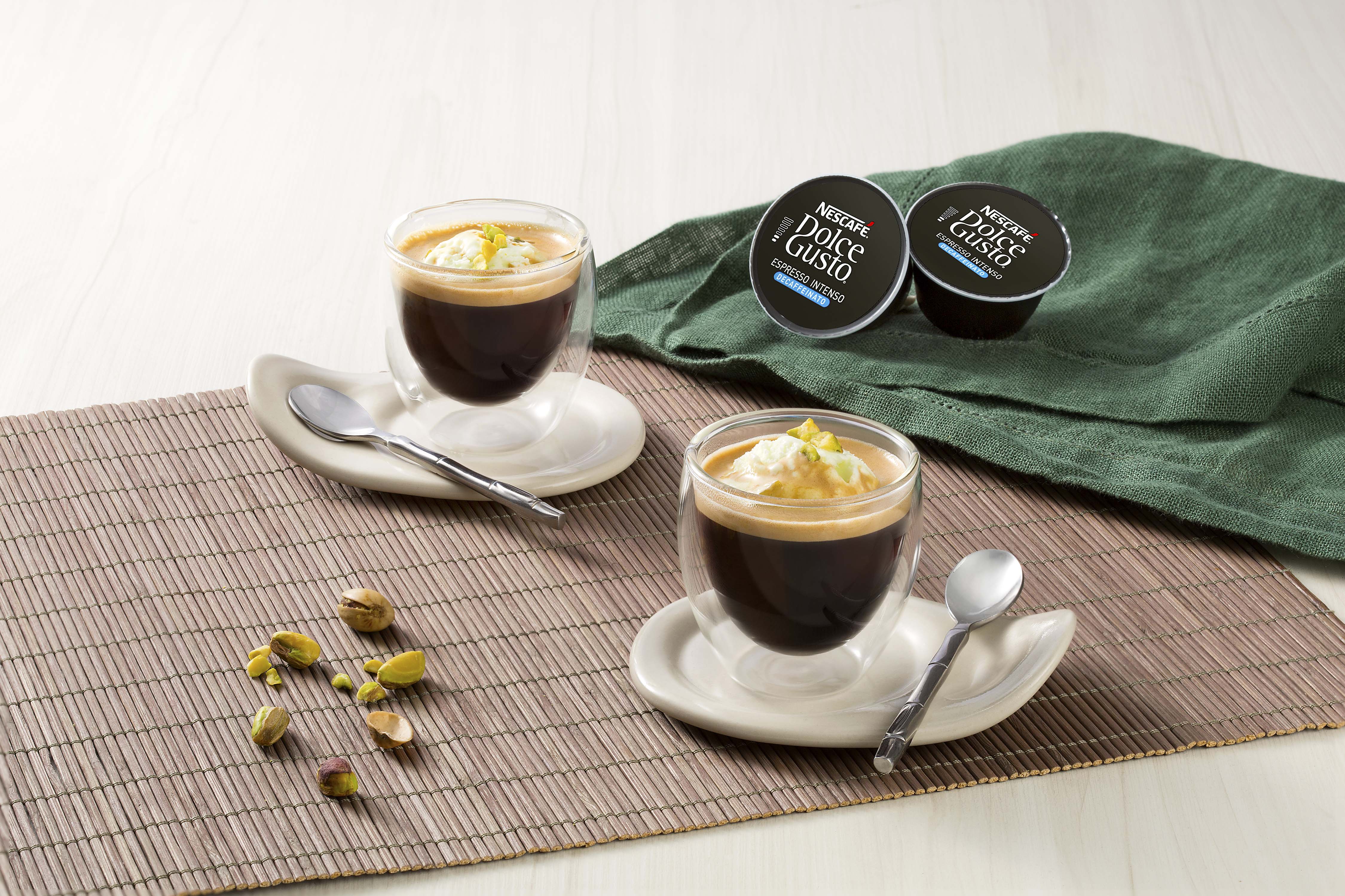 Affogato com Espresso Intenso Decaffeinato