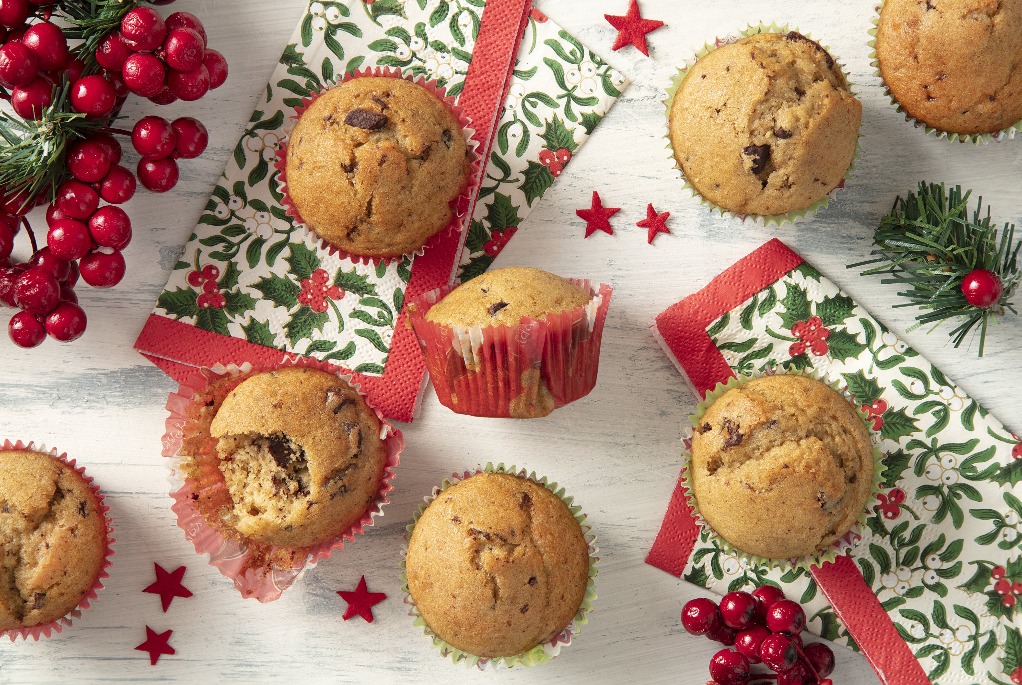 Receita de Muffin Natalino feito na Air Fryer