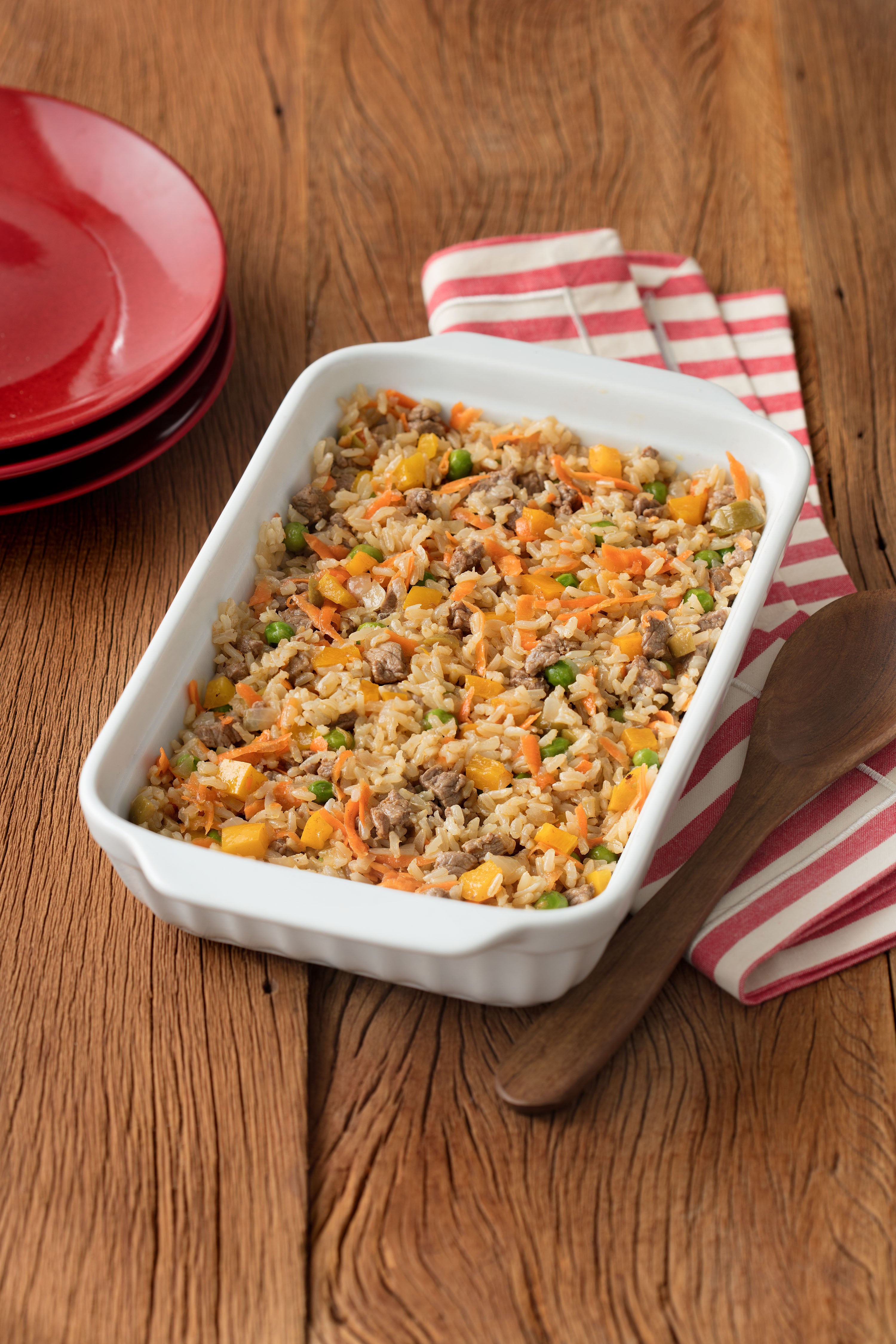 Arroz de Forno Integral com Carne