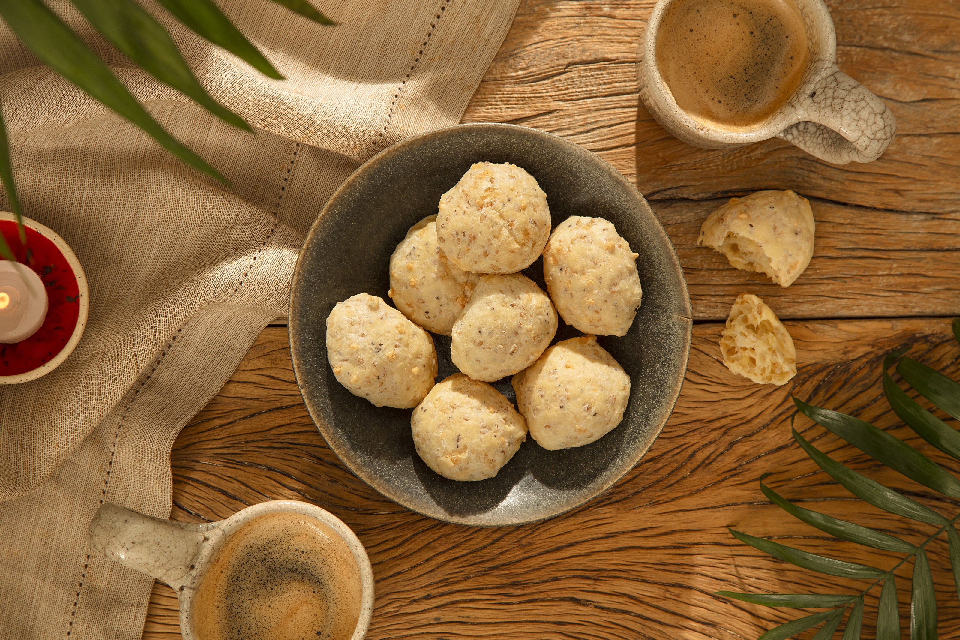 Receita de Pão de Queijo de Aveia