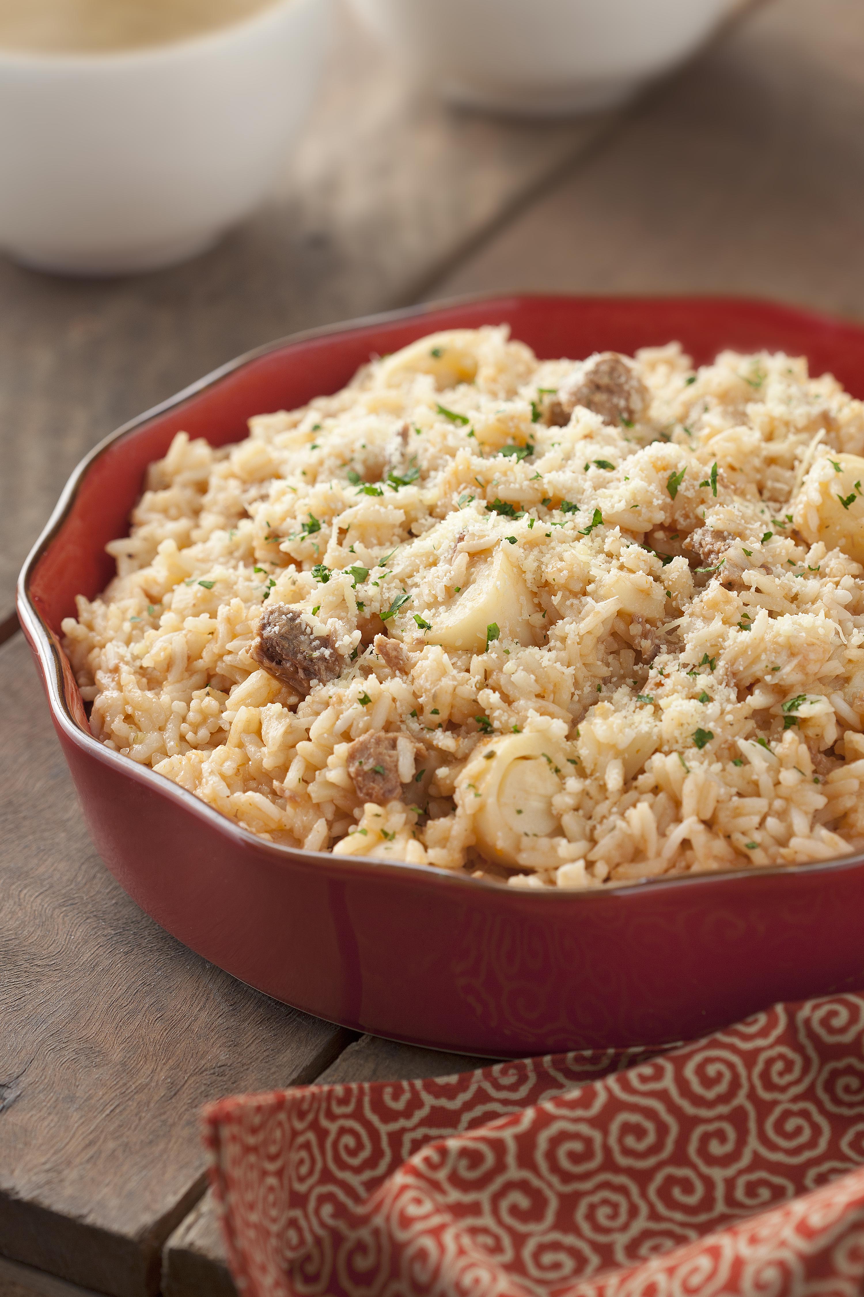 Risoto Expresso de Palmito e Atum