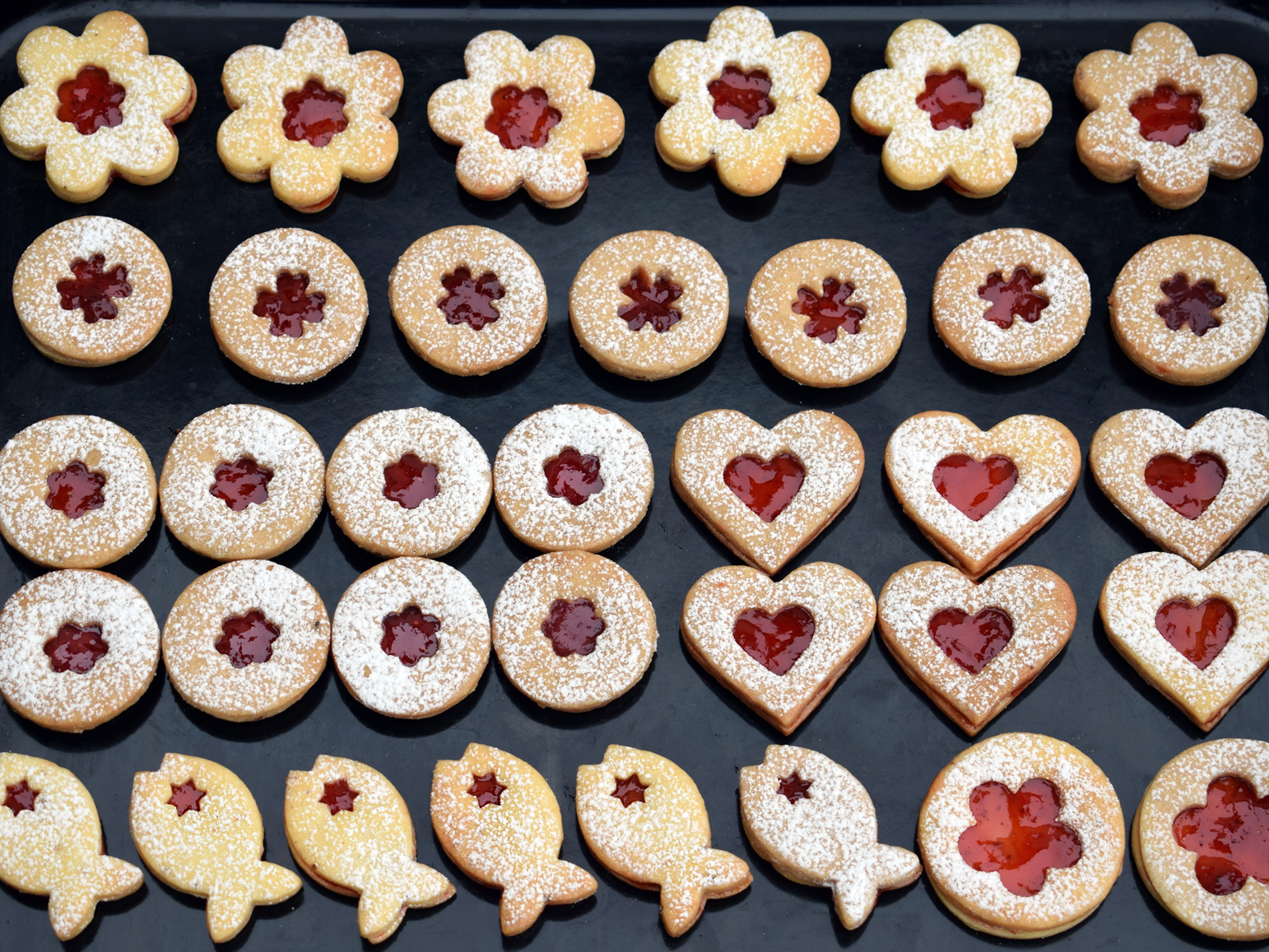 Receita de Biscoitos Recheados para o Papai Noel