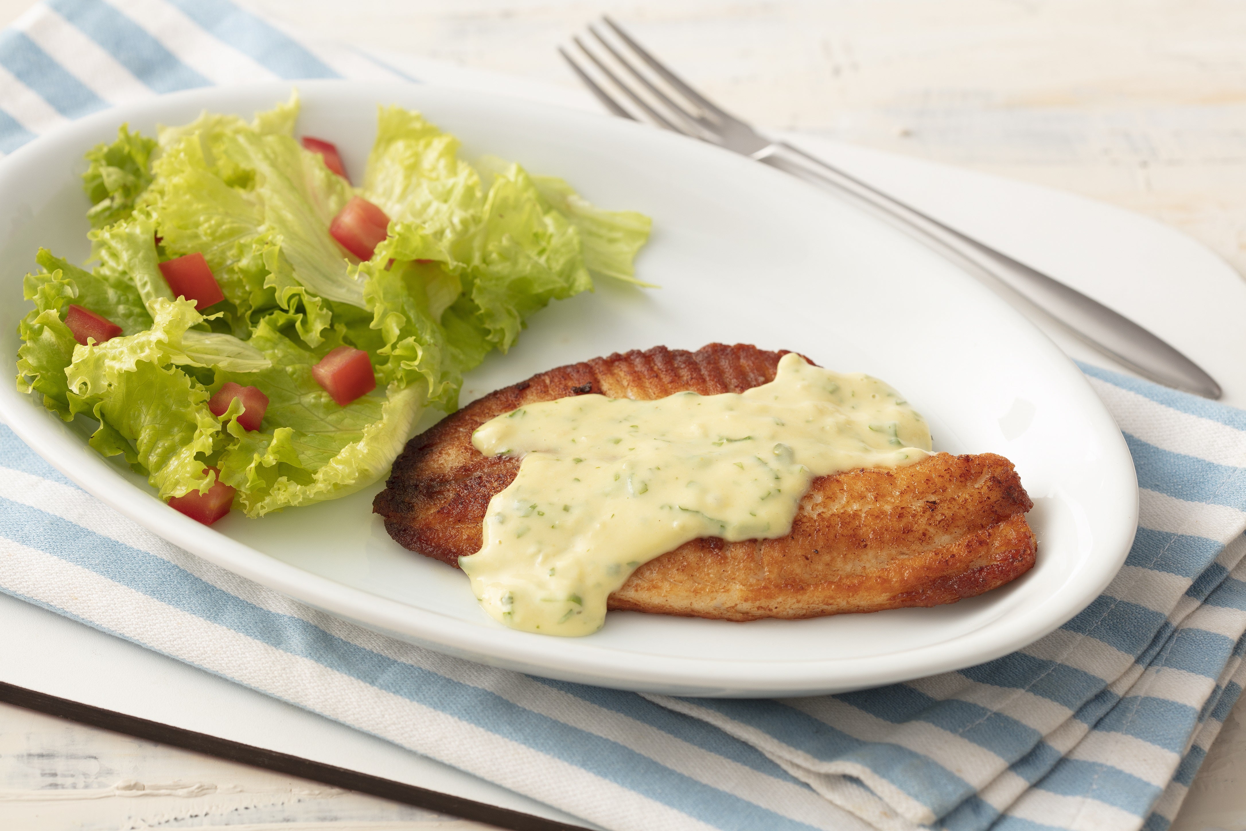Peixe com Molho de Limão e Mostarda