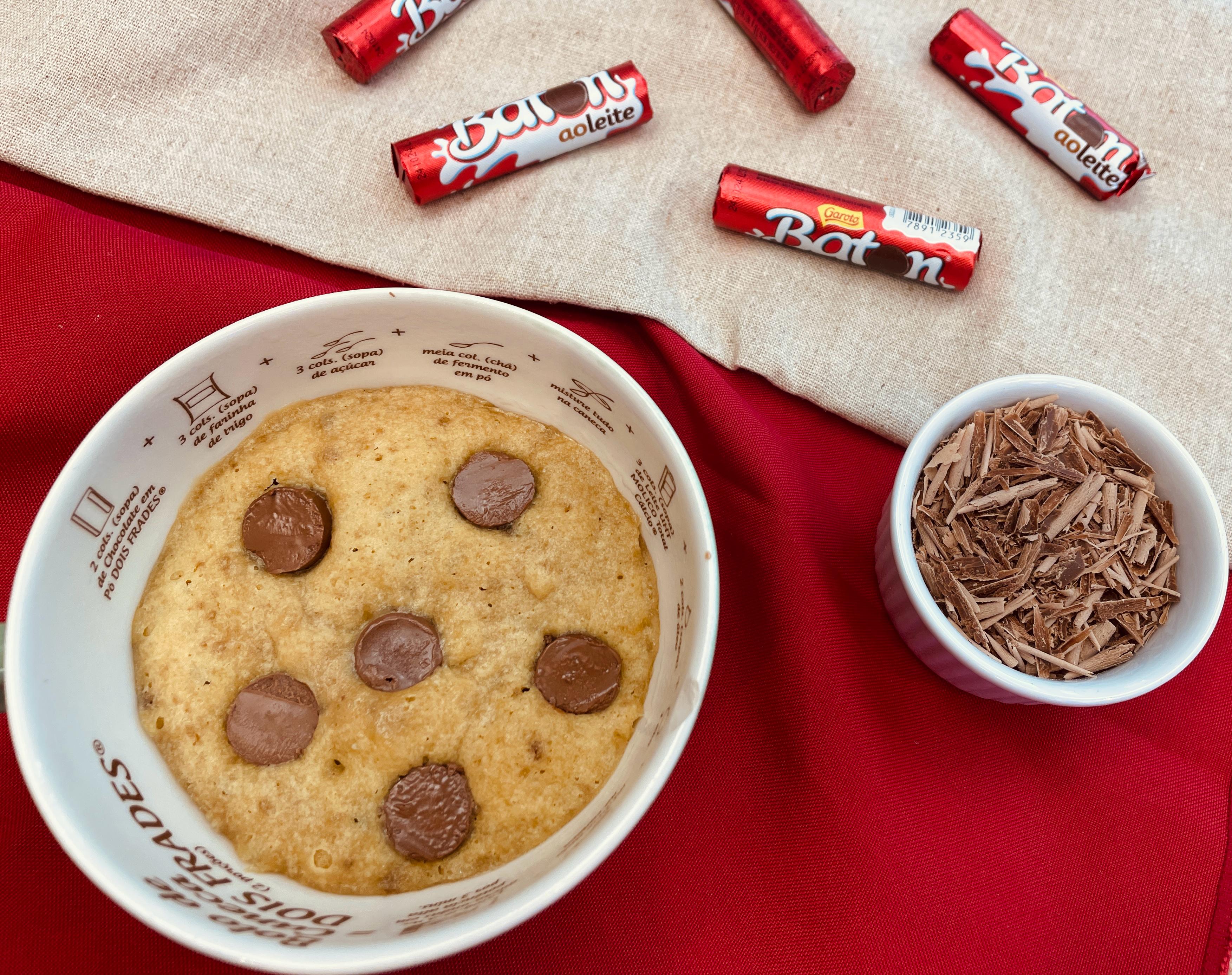 Receita de Cookie de Baton no Microondas