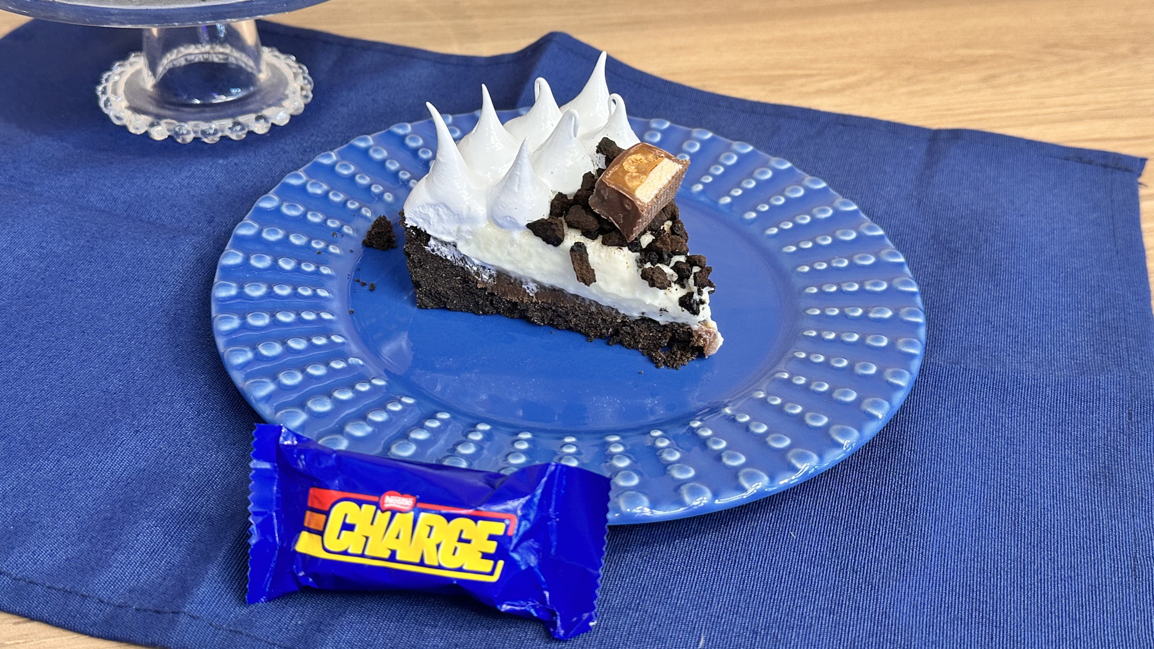 Receita de Torta de Charge com Mousse de Limão e Merengue Italiano