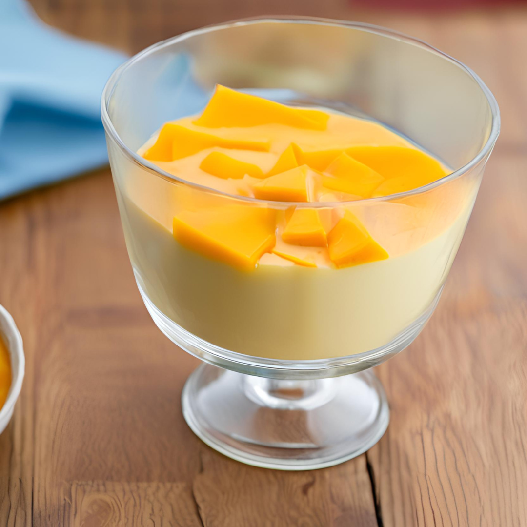 Receita de Flan de Manga Nutren Control