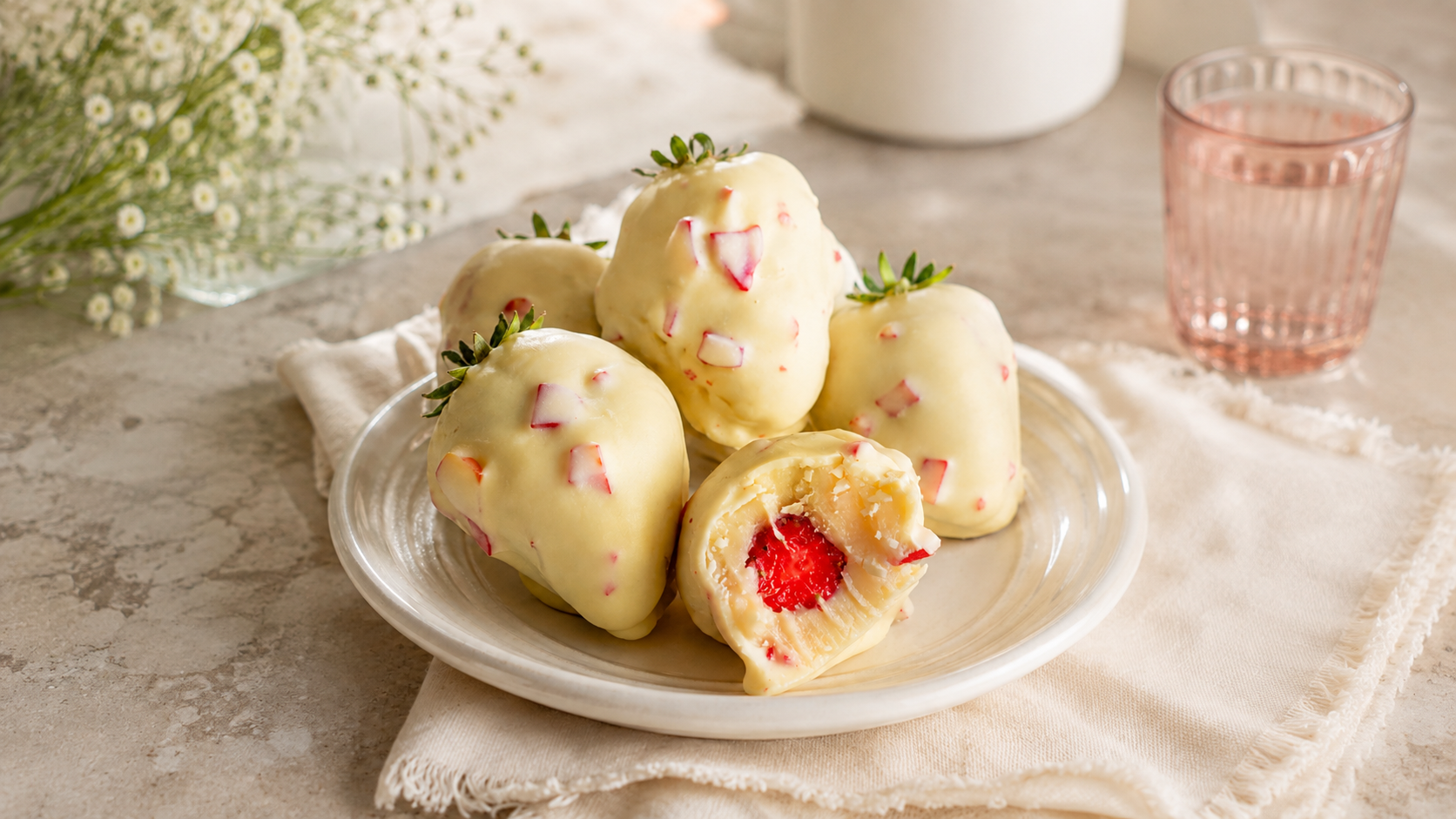 Receita de Morango Cravejado