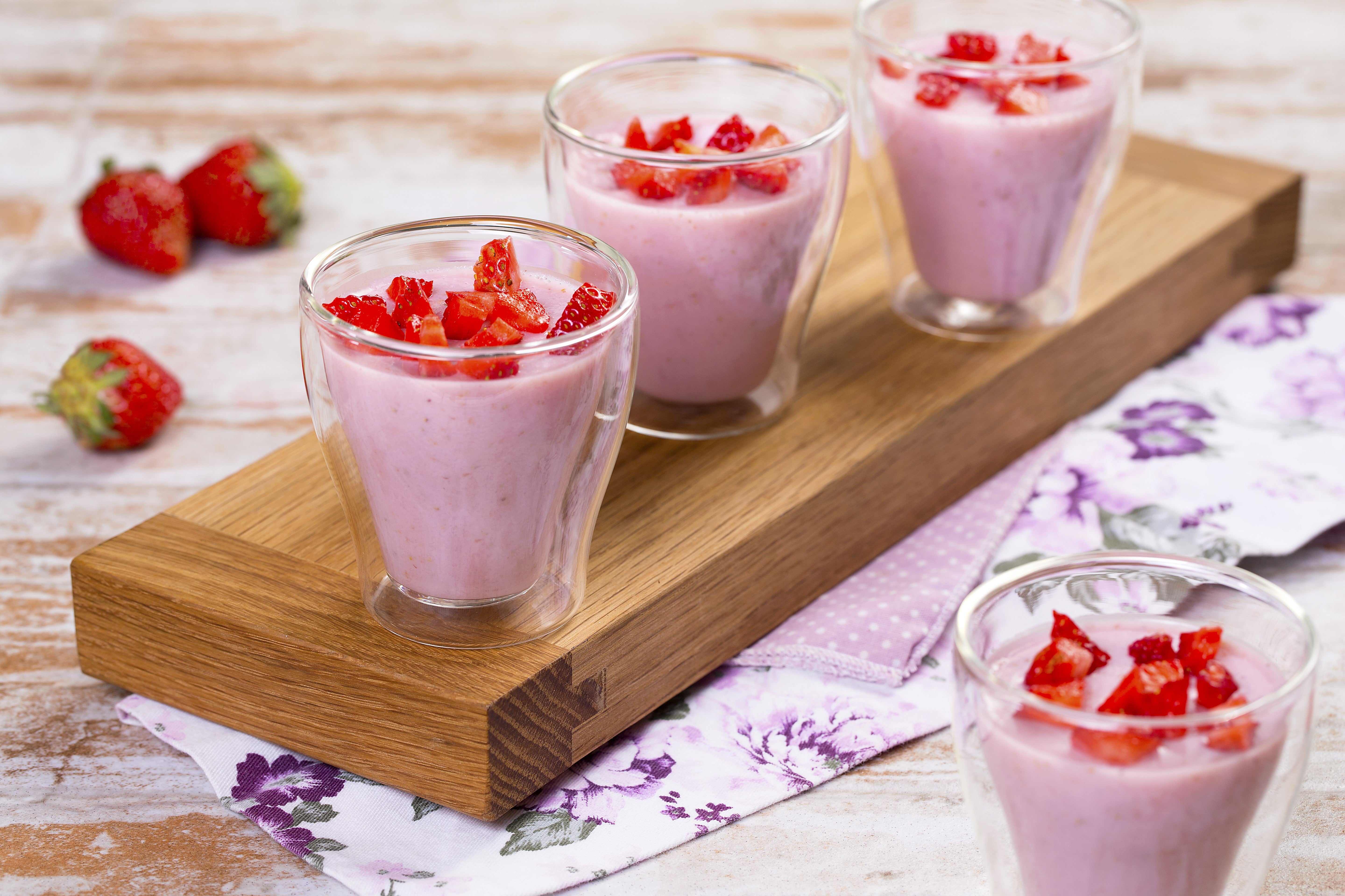 Mousse de Morango com Vanilla