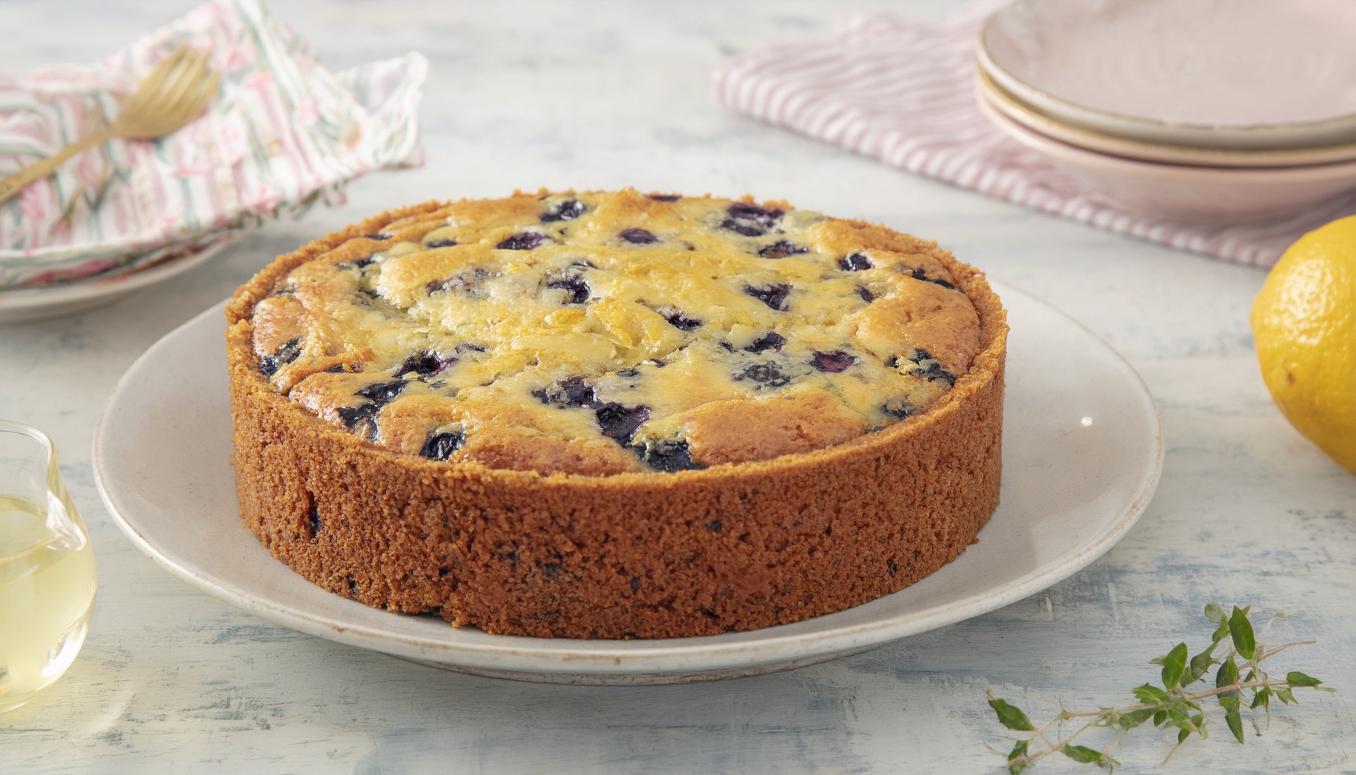 Receita de Bolo de Mirtilo com Limão Siciliano