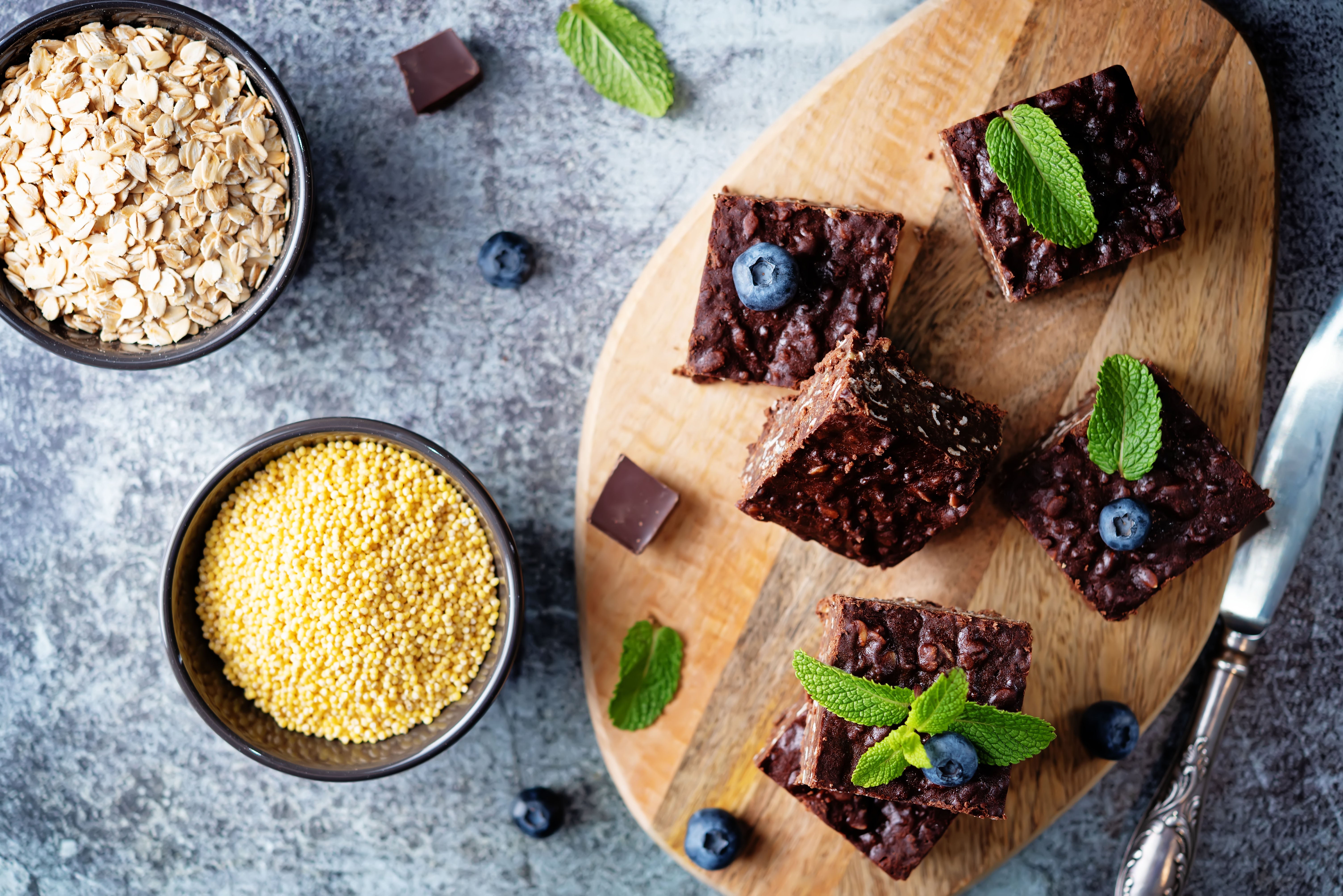 Receita de Brownie de Chocolate com Aveia