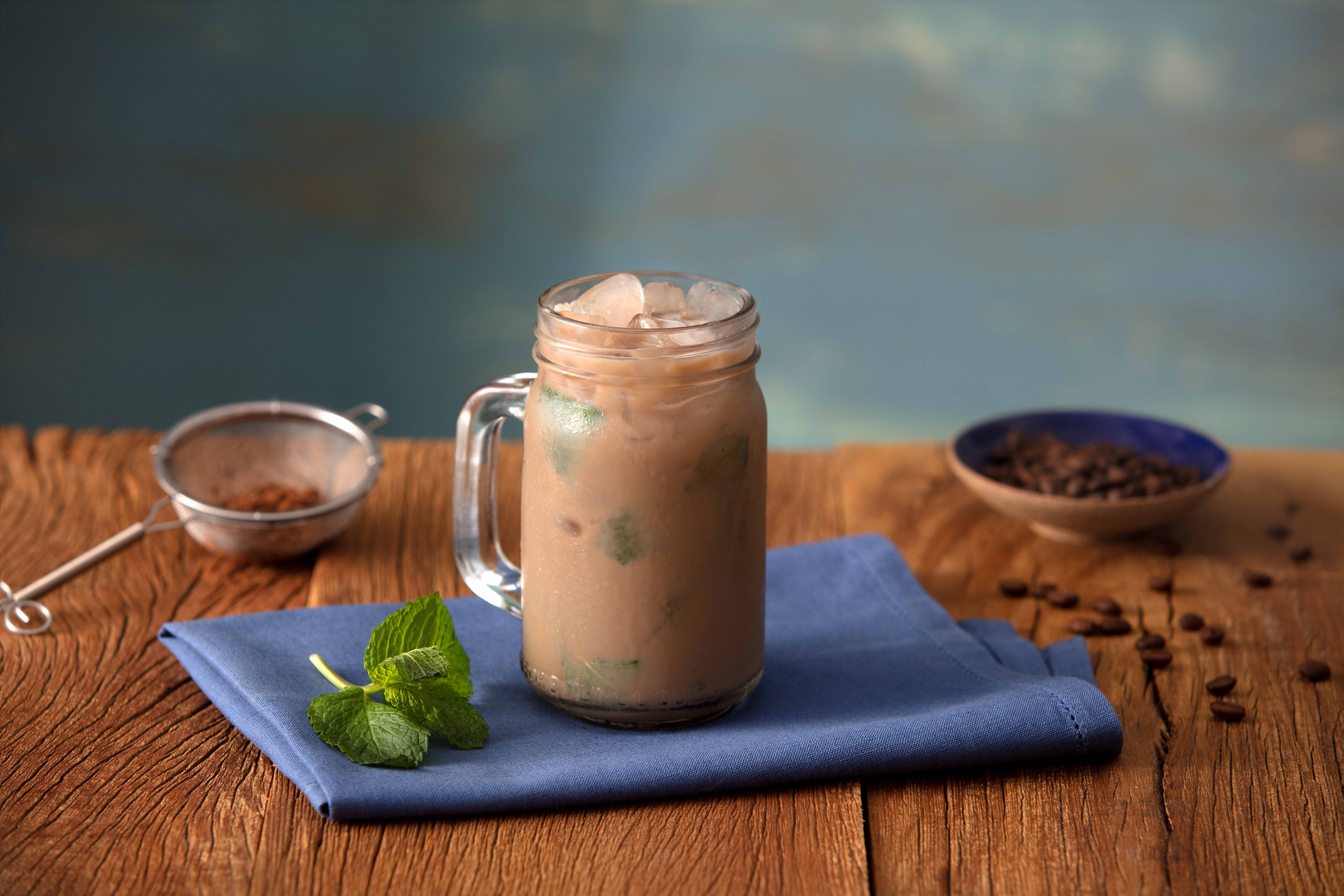 Cappuccino de Cacau, Banana e Hortelã