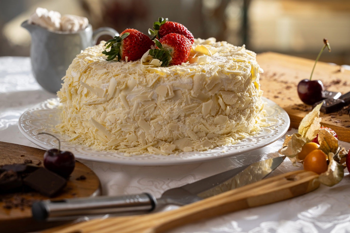 Receita de Bolo de Chocolate Natalino