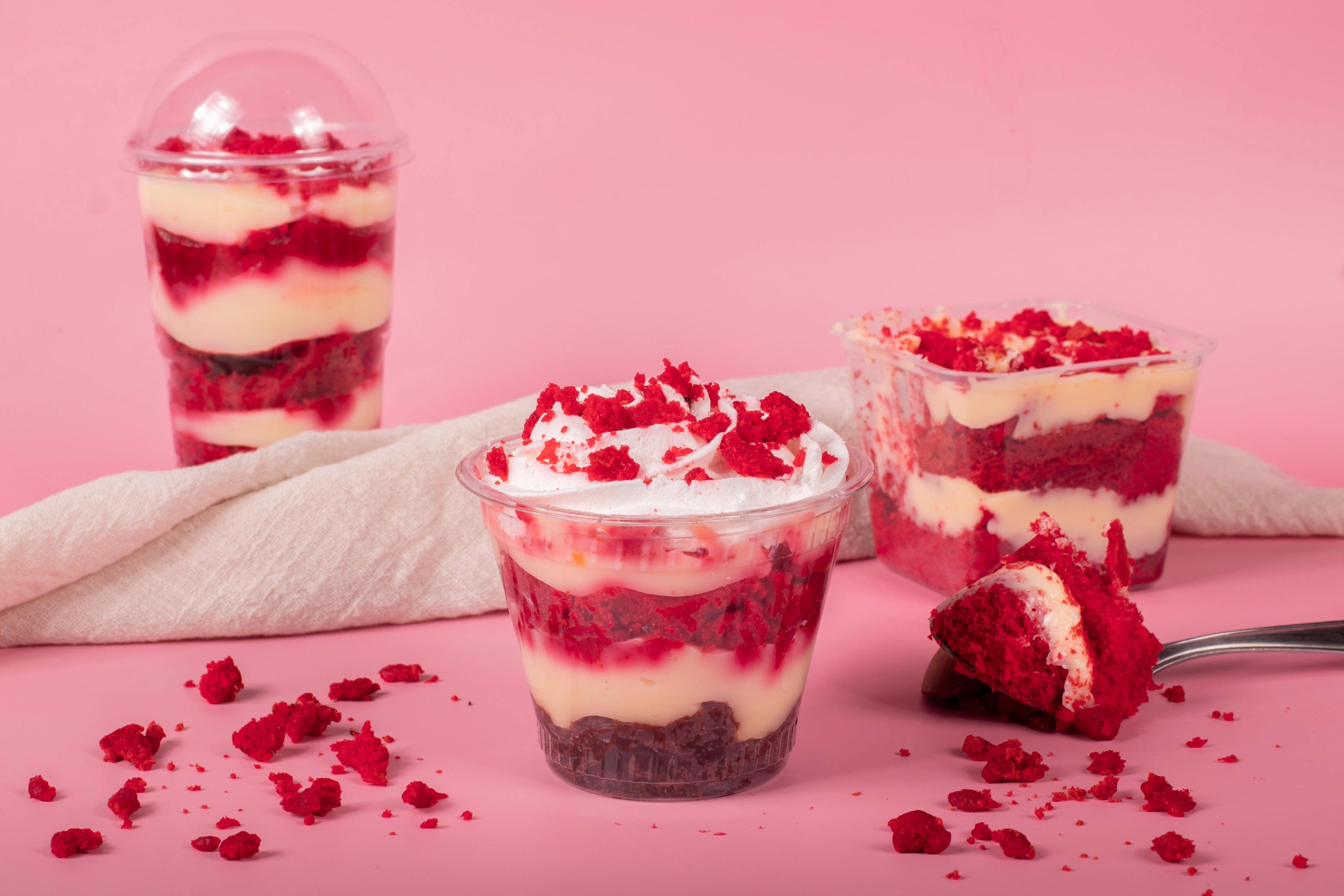 Receita de Bolo Red Velvet no Pote