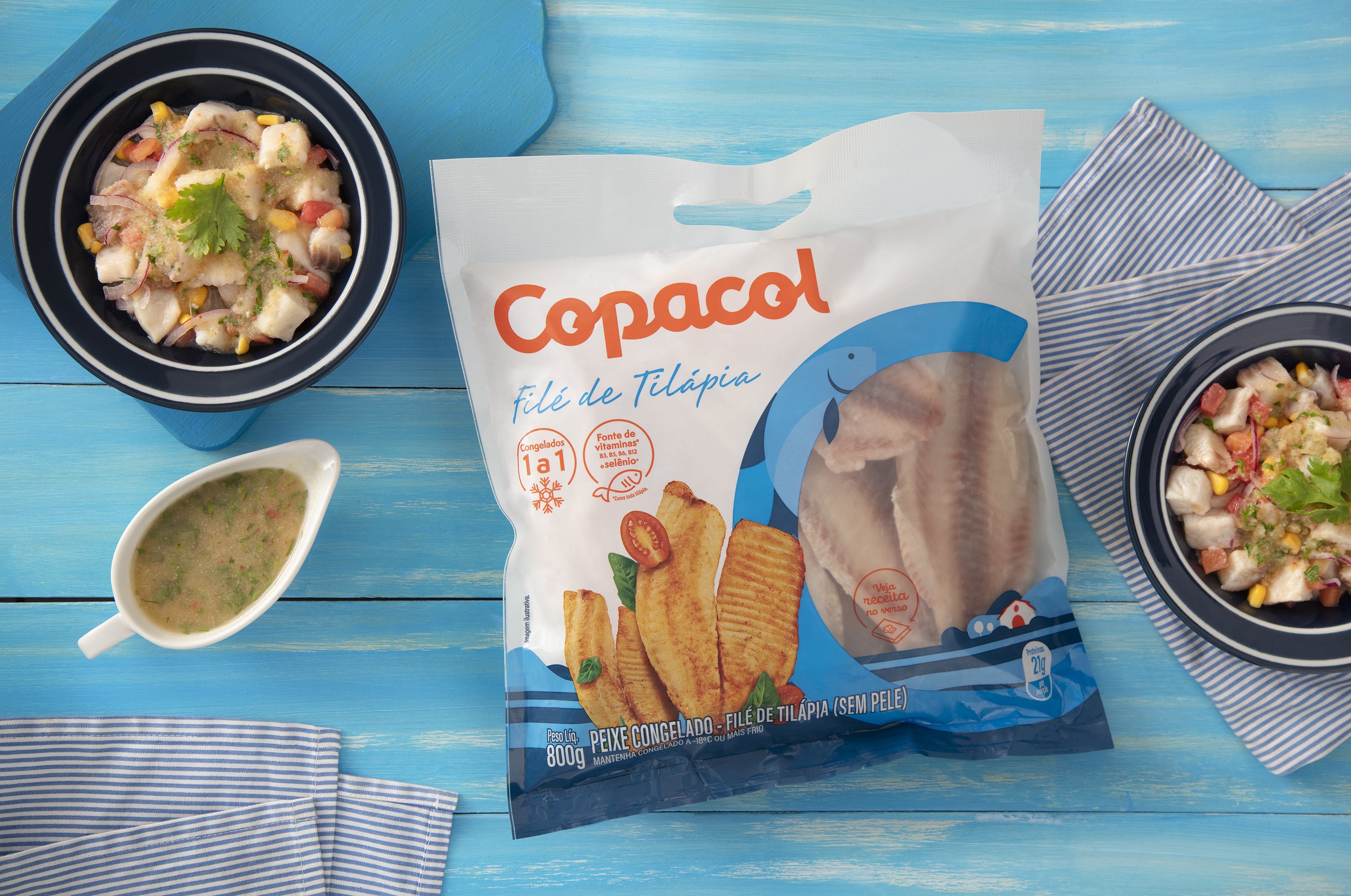 Receita de Ceviche Refrescante com Filé de Tilápia Copacol