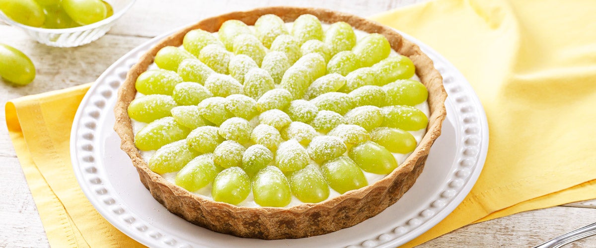 Torta de Leite Ninho e Uva
