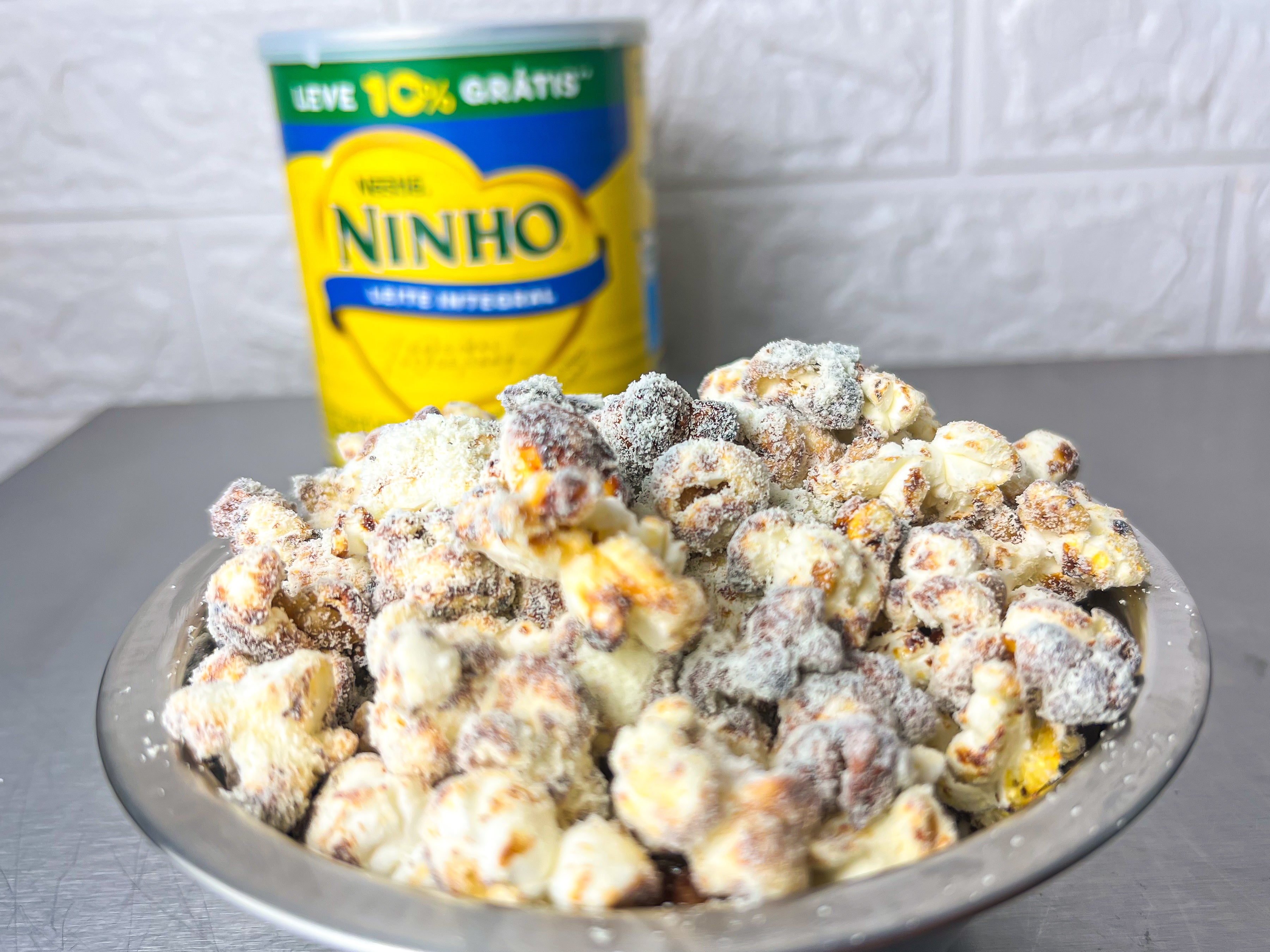 Receita de Pipoca Crocante de Leite NINHO