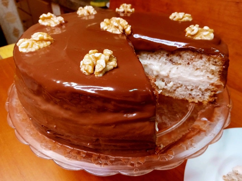 Bolo de Nozes Festivo