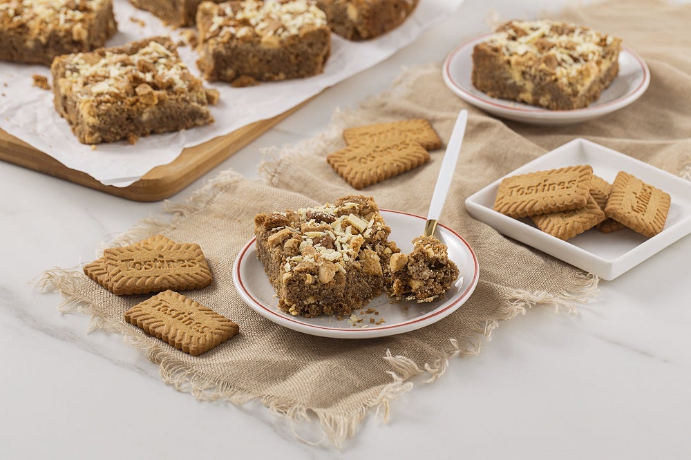 Receita de Blondie com Tostines Especiarias