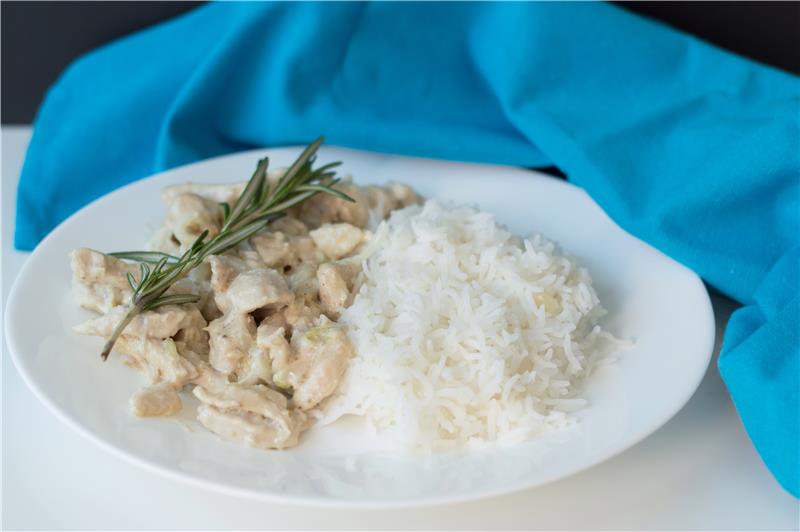 Receita de Frango Cremoso de Reis