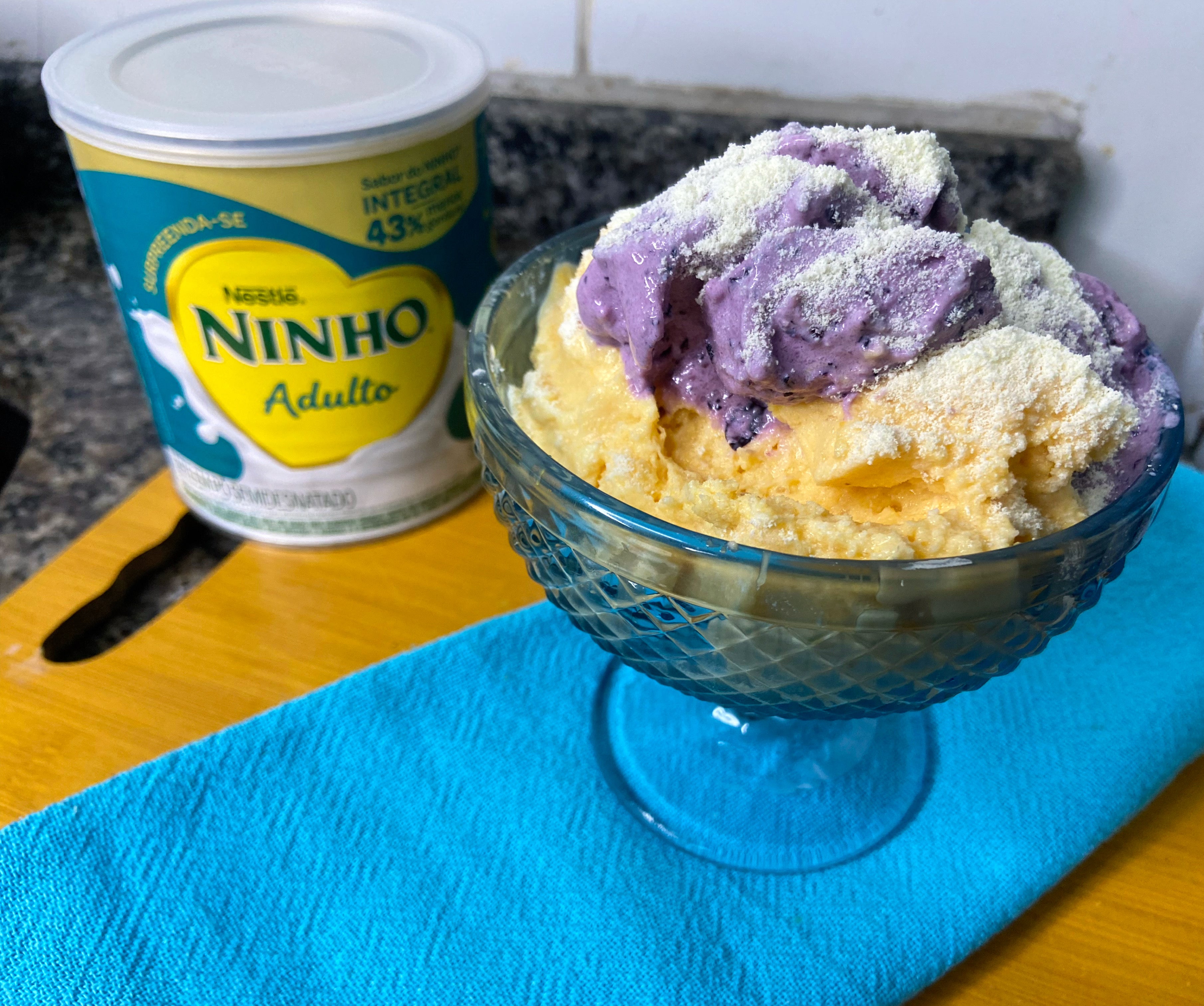 Receita de Sorvete de Tangerina e Uva
