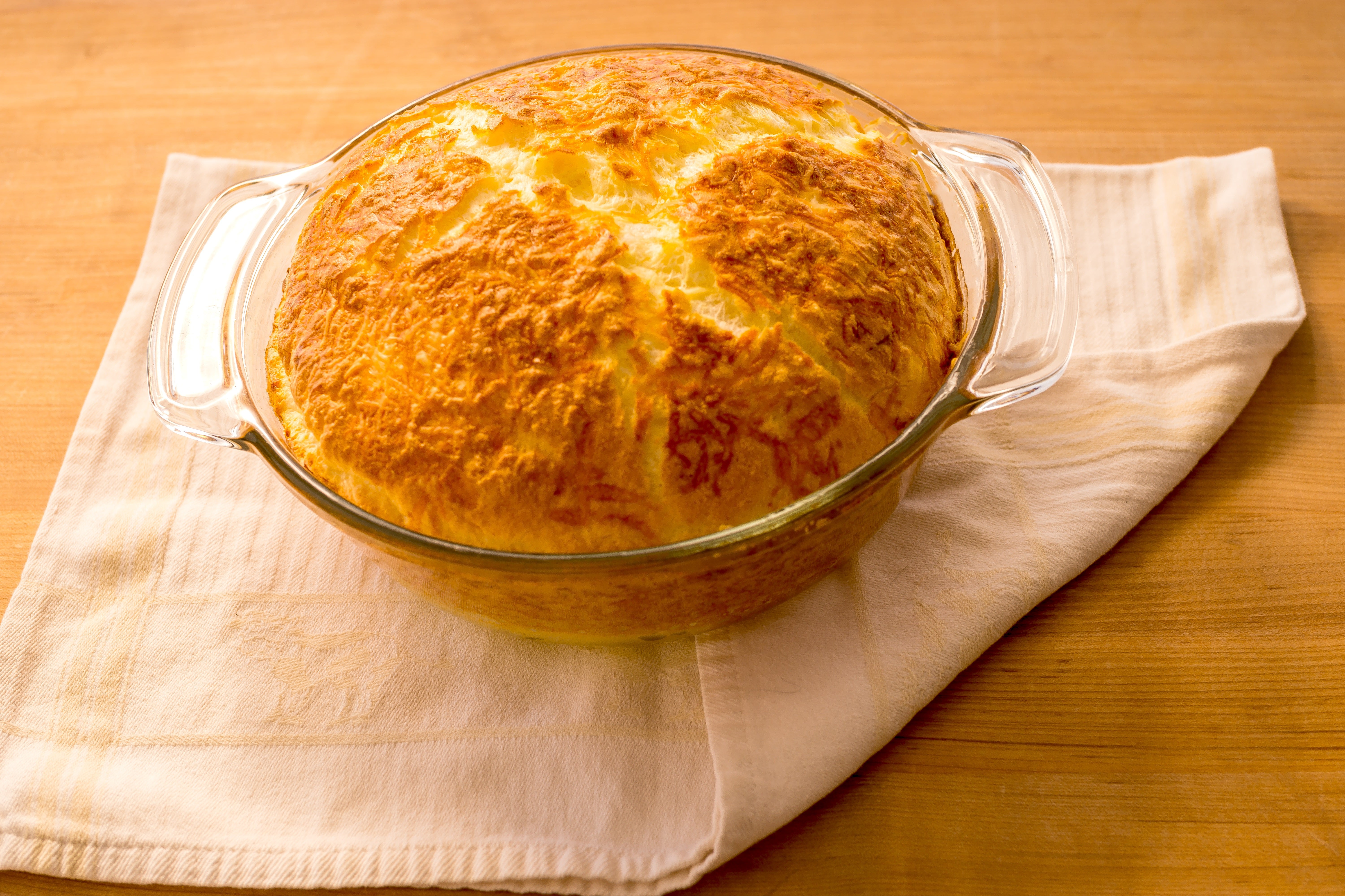 Receita de Suflê de Queijo 1, 2, 3
