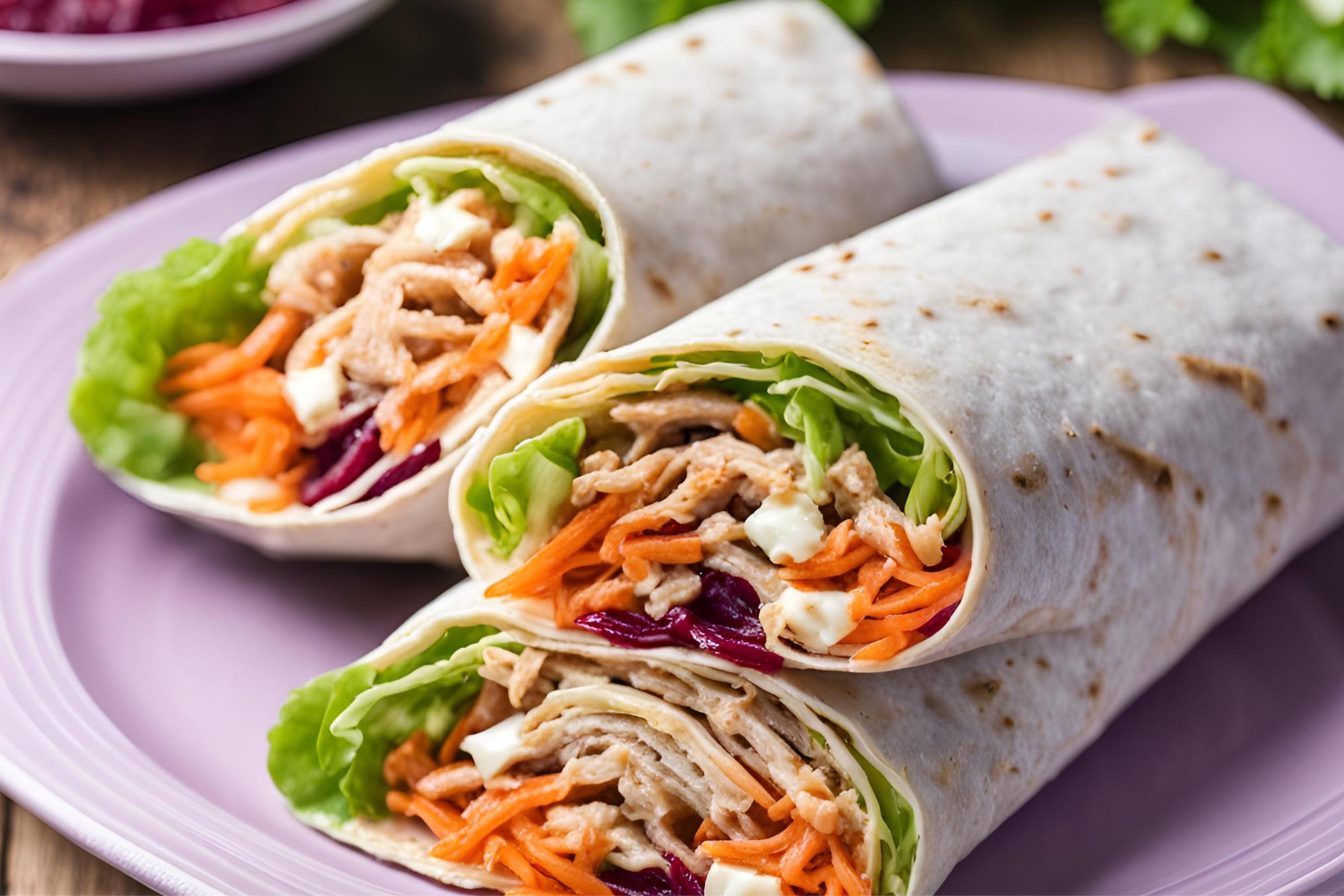 Receita de Wrap Colorido com Nanlac