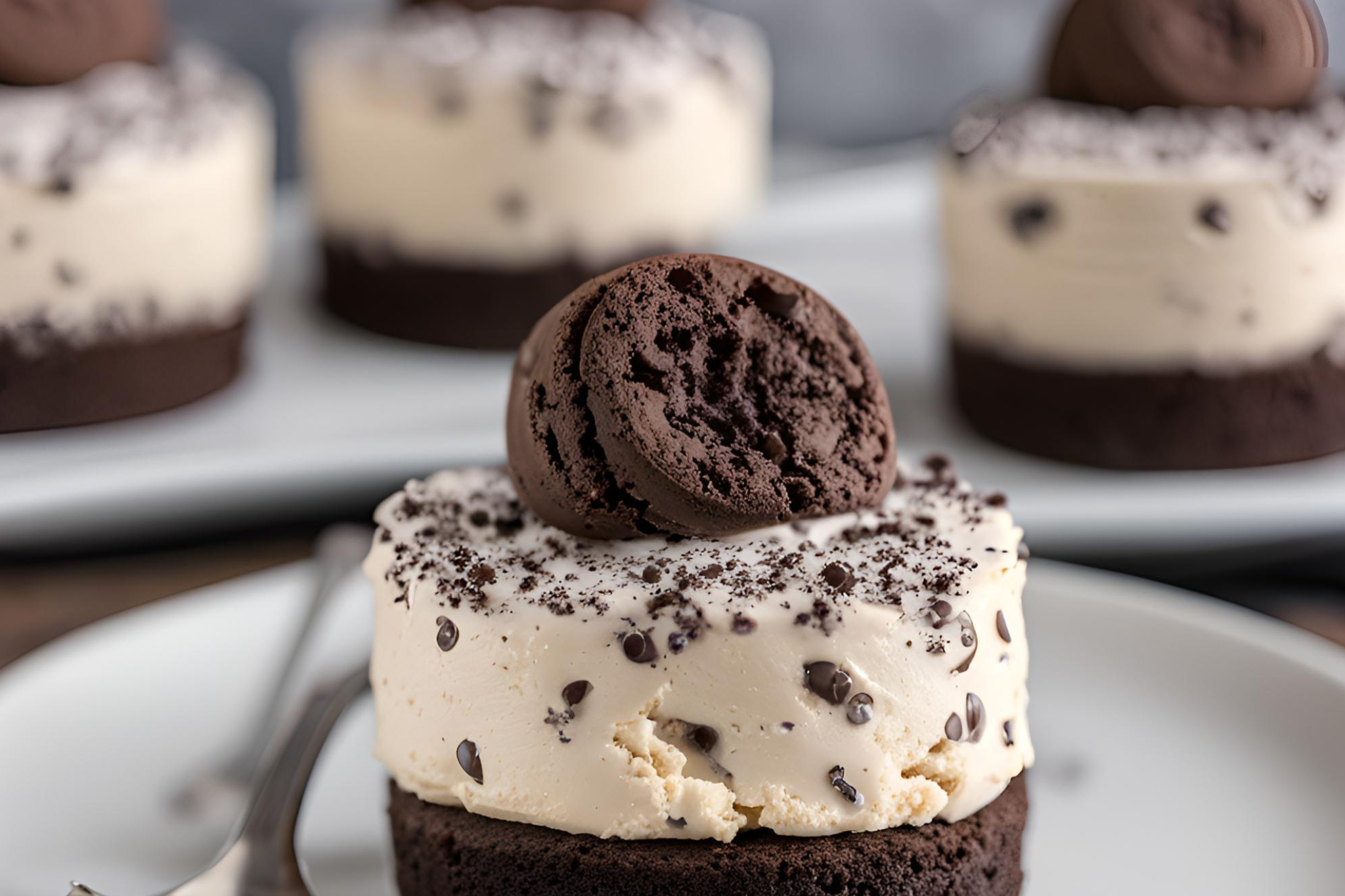 Receita de Mini Torta Gelada de Choco Cookie Brownie