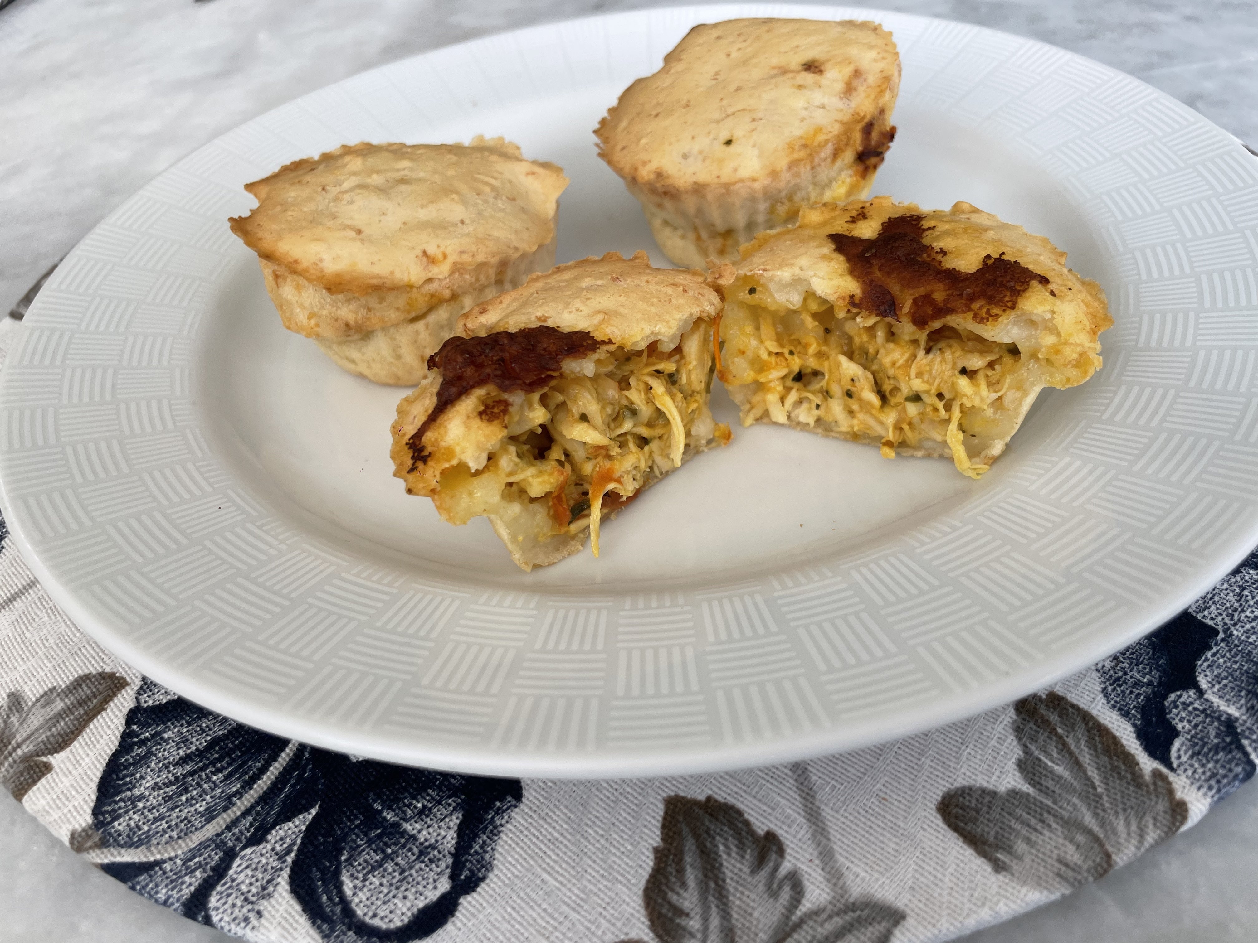 Torta de Mandioquinha e Carne Desfiada