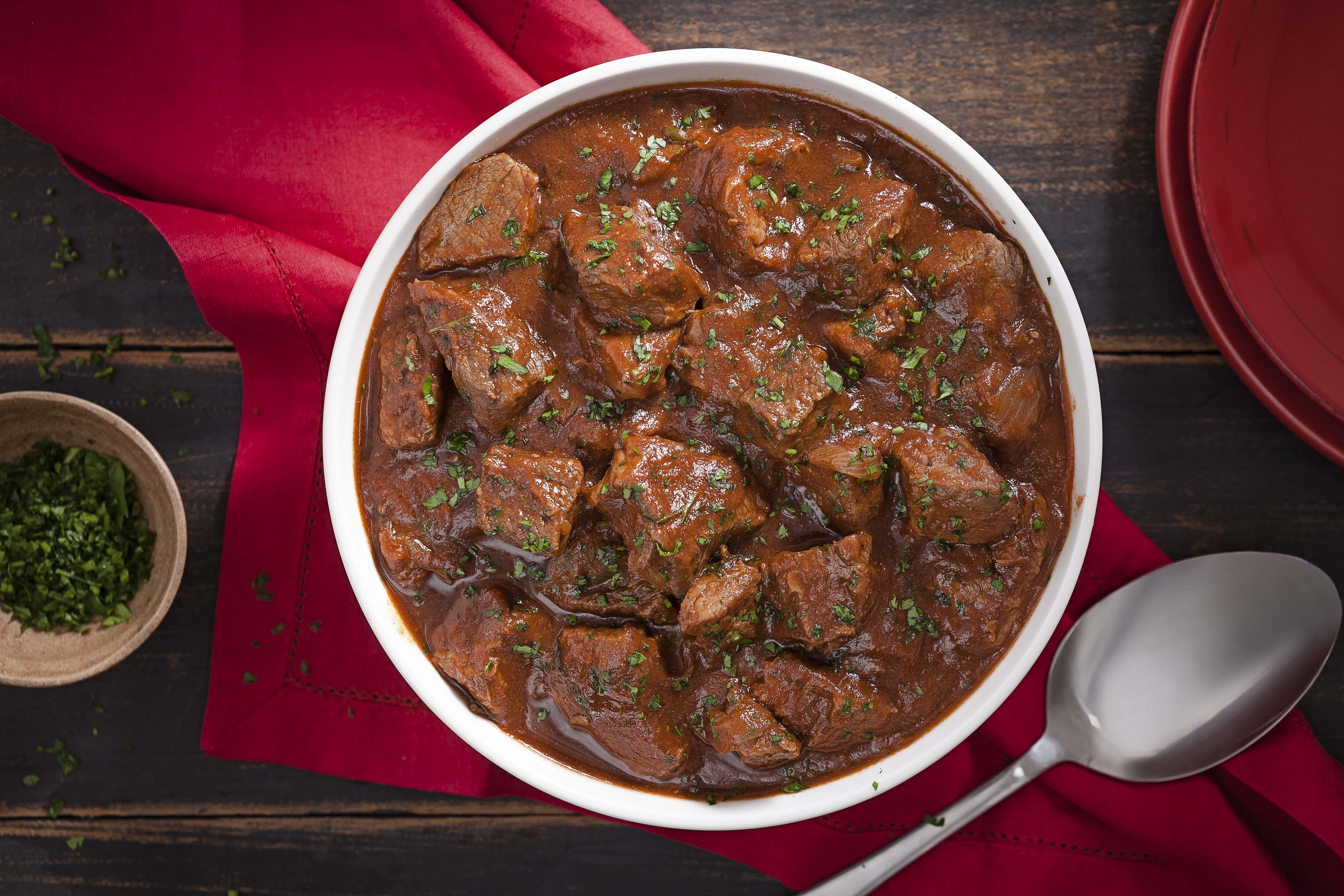 Receita de Ensopado de Carne com Cerveja Preta