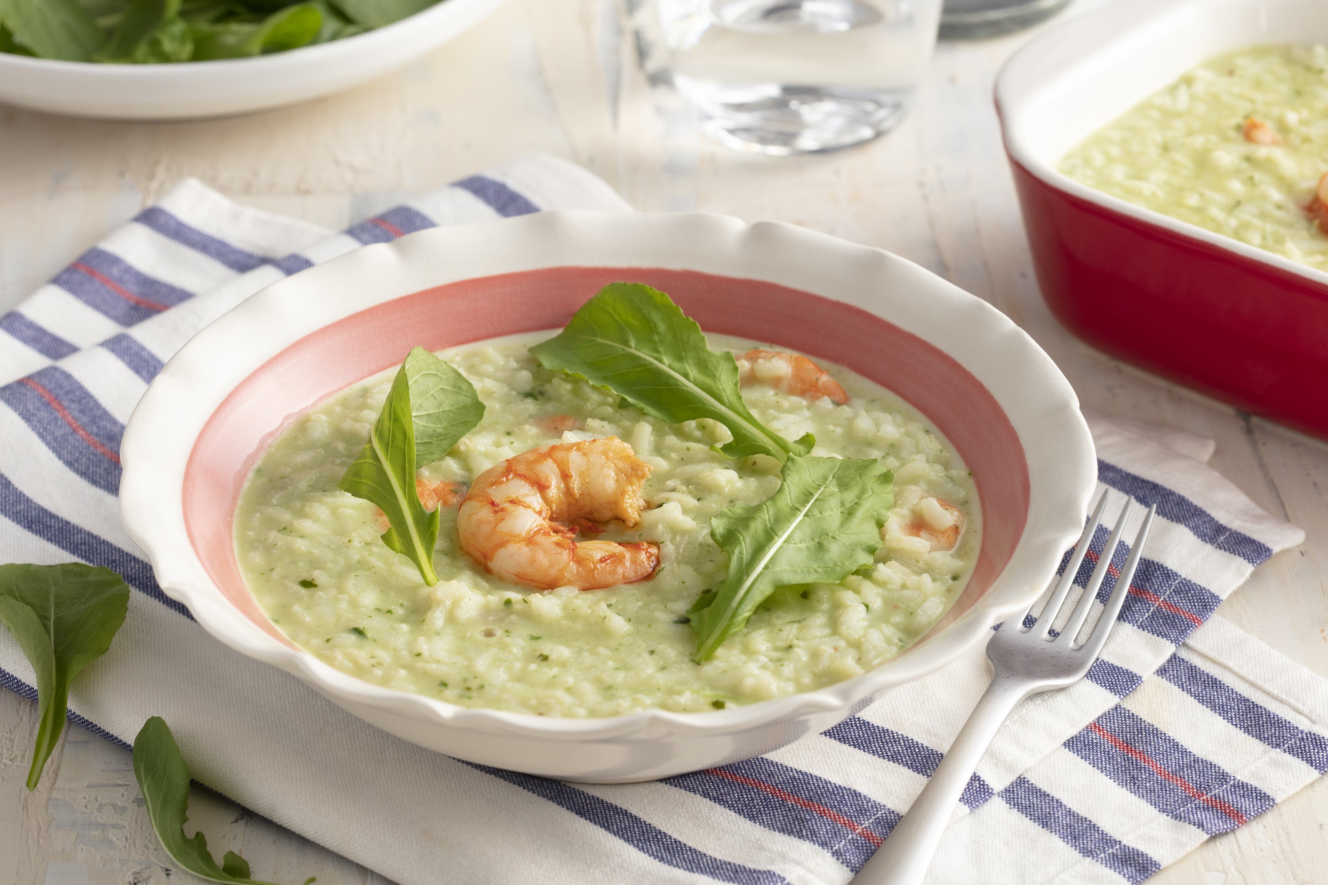Risoto de Camarão e Rúcula