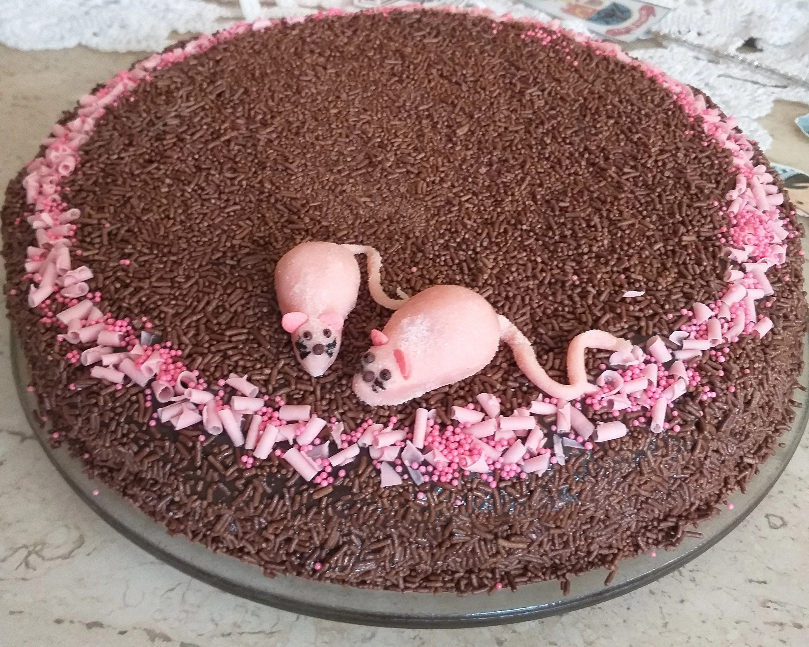 Morandeiro da Gaúcha (Bolo sabor Morango com Chocolate)