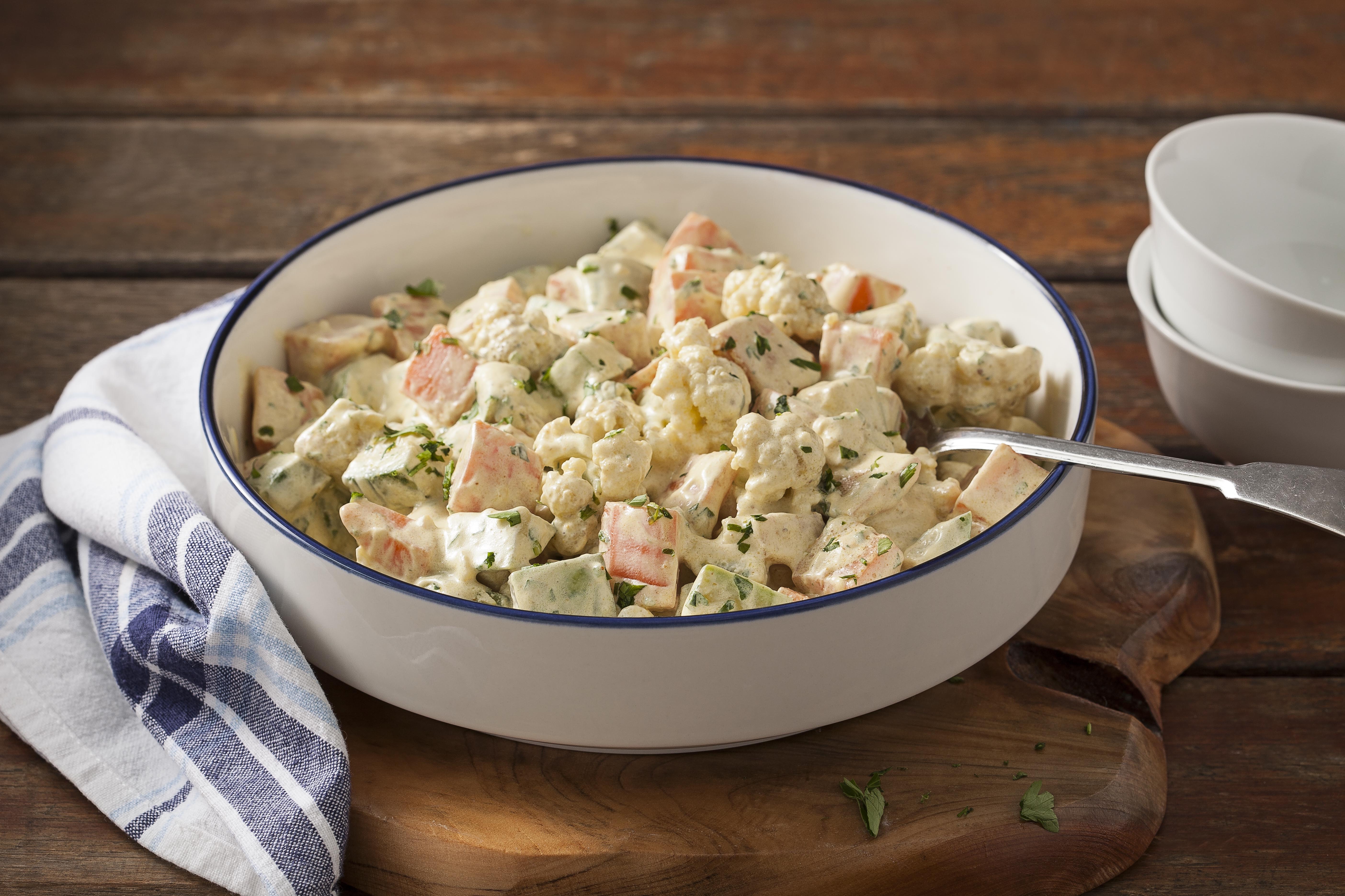 Legumes com Molho de Creme de Leite Levíssimo