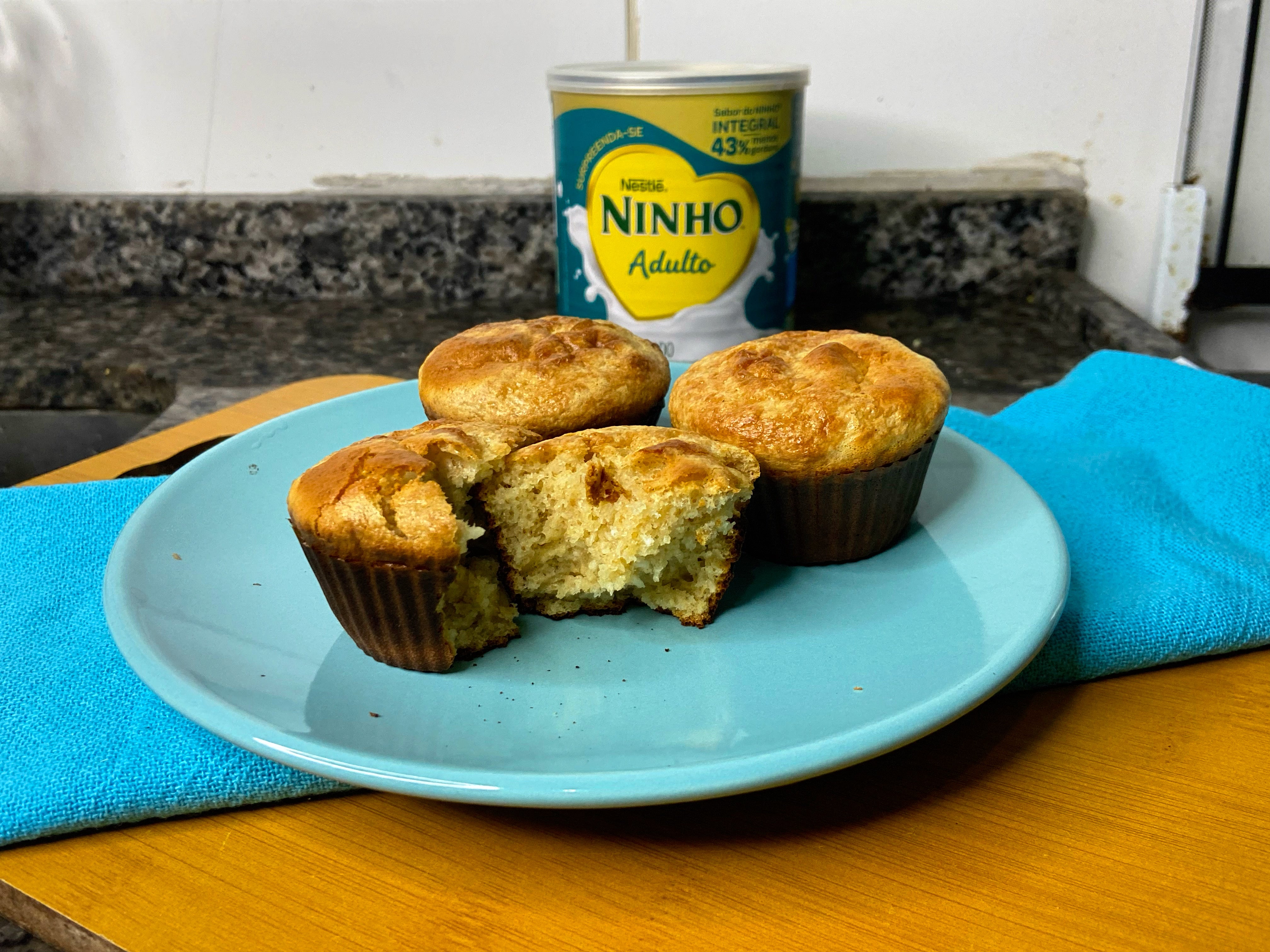 Receita de Bolinho de Coco com Aveia