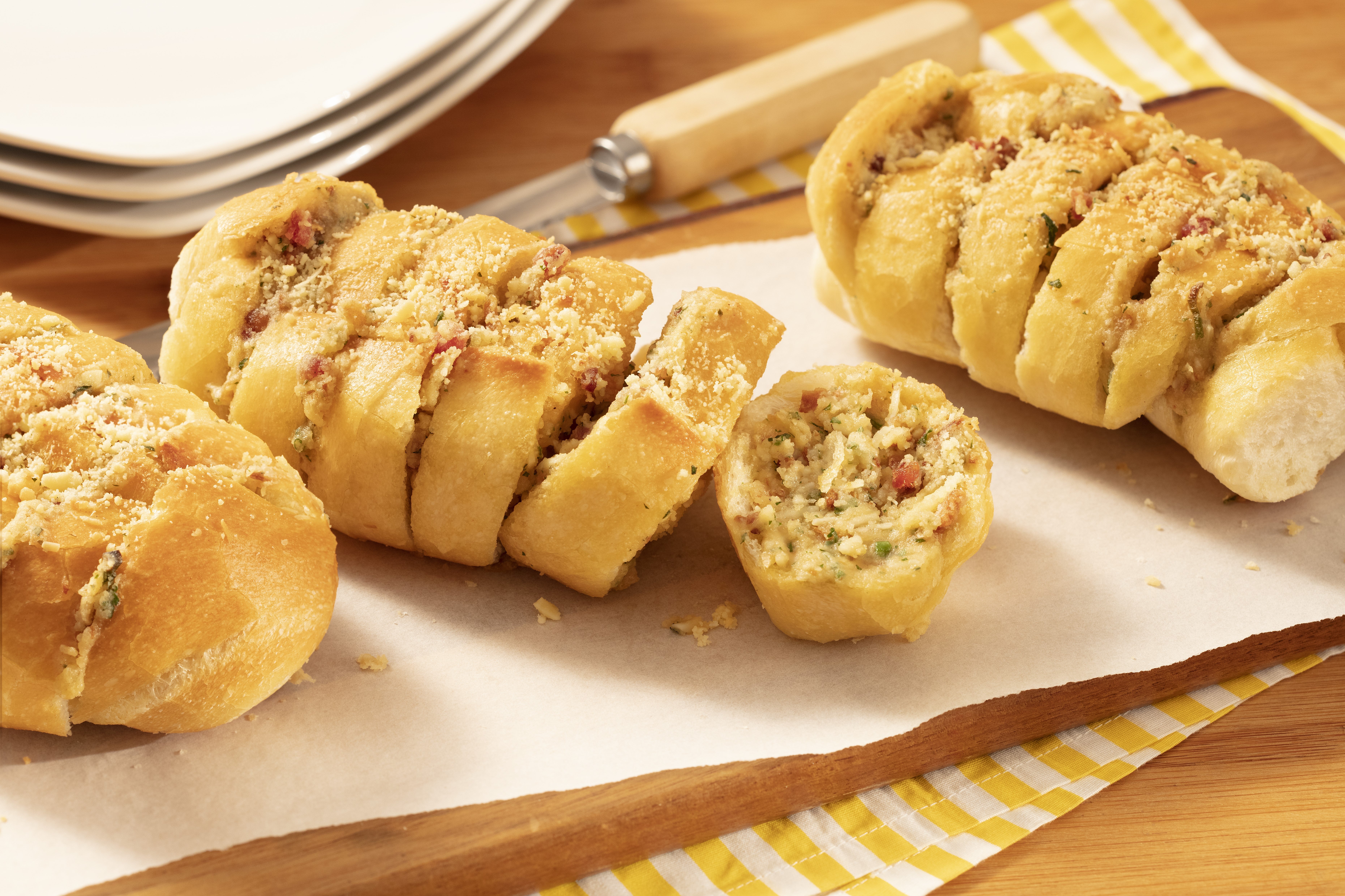 Pão de Cebola e Bacon