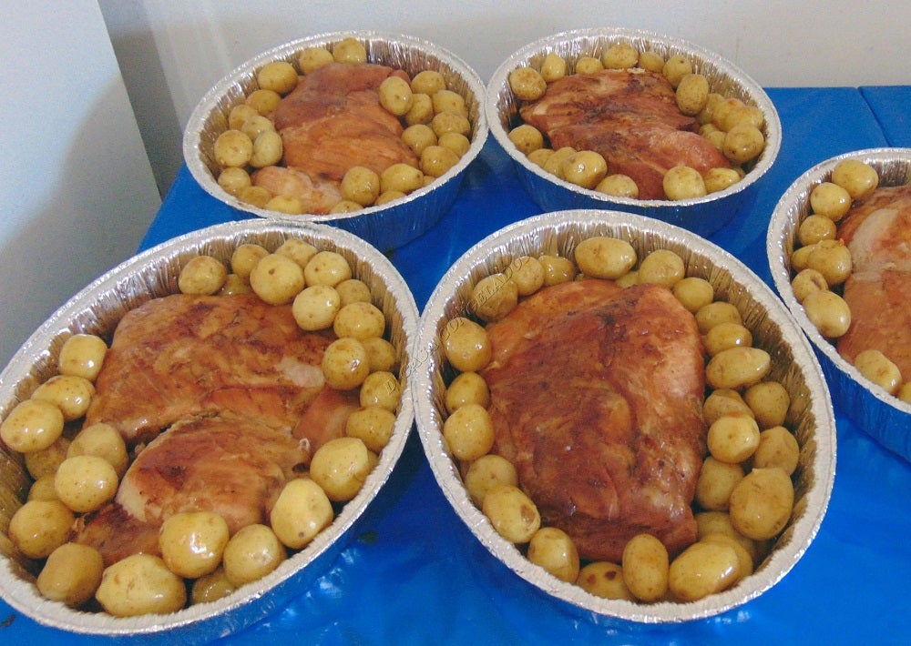 Receita de Pernil Assado com Batatas Coradas