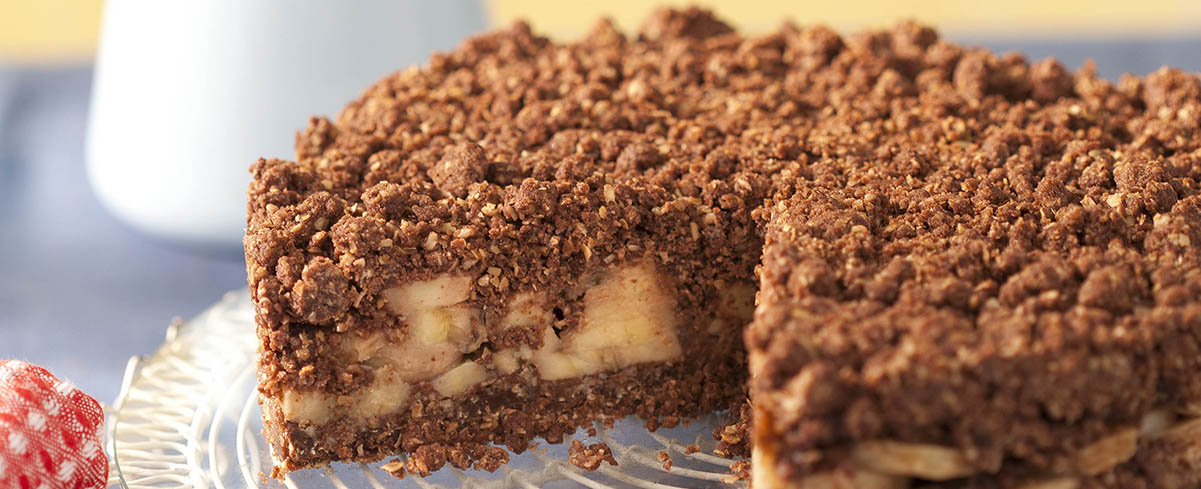Torta de Banana com Aveia
