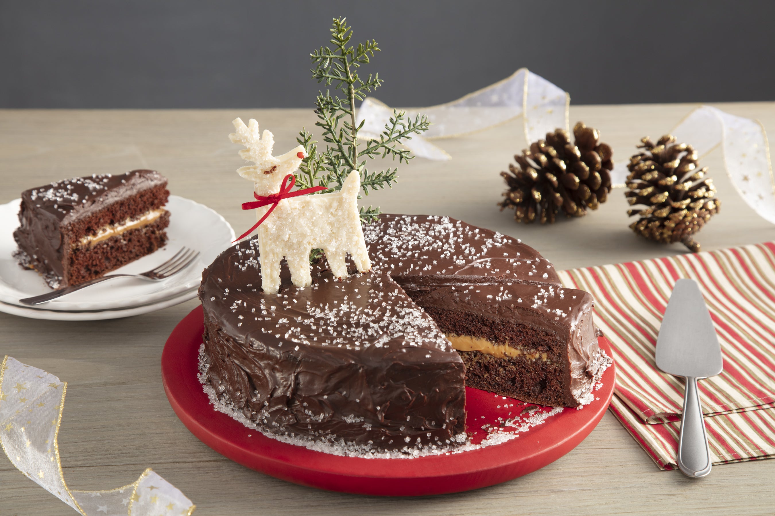 Bolo de Natal com Chocolate