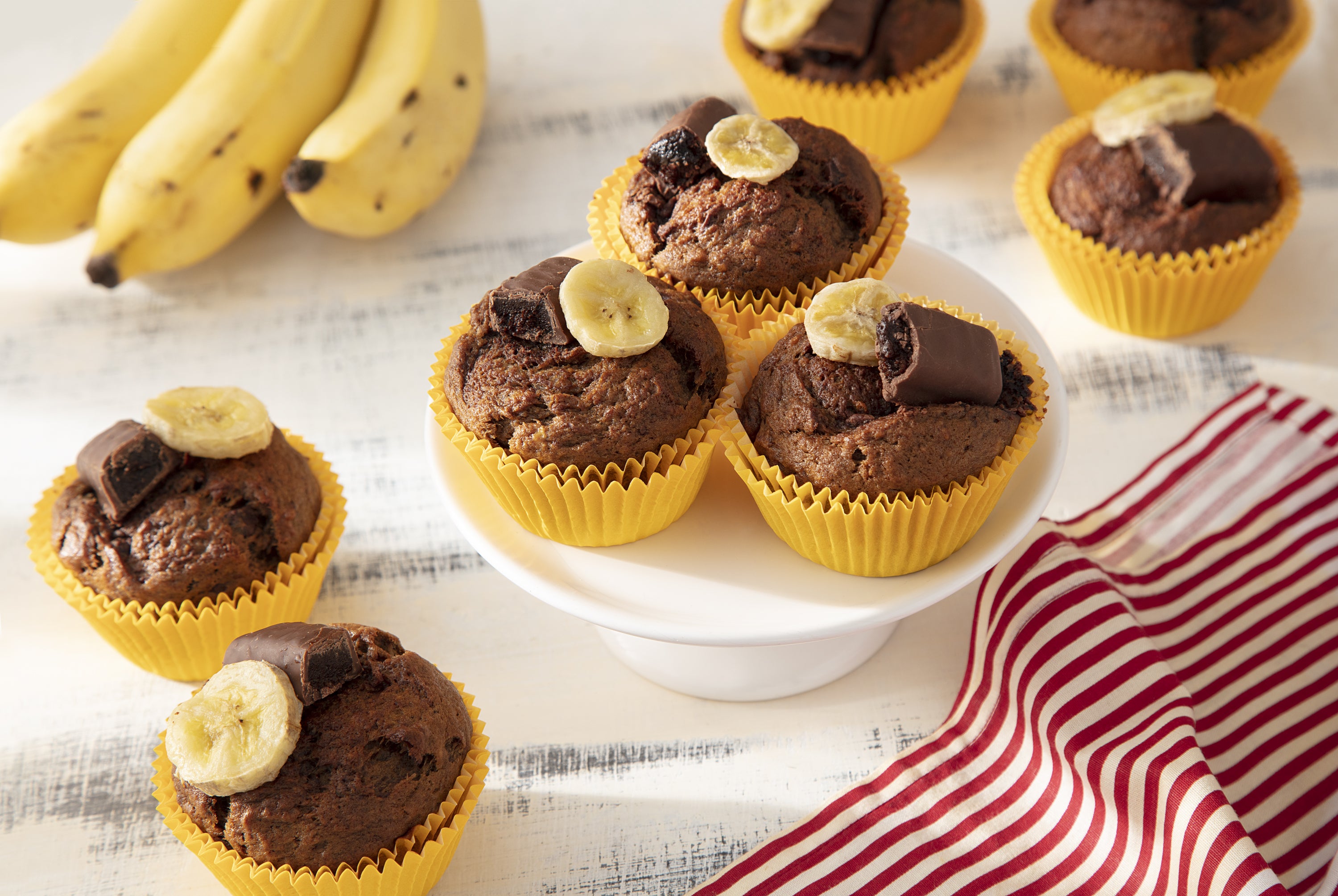 Muffin de Banana com Chocolate Caribe Receitas Nestlé