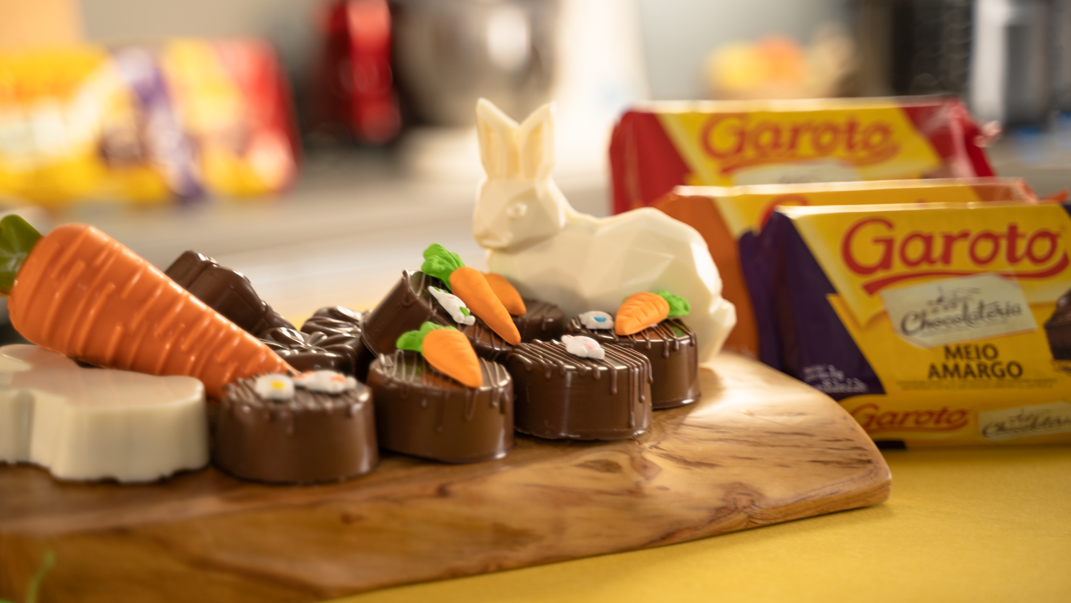 Bolo de Cenoura na Casquinha de Chocolate