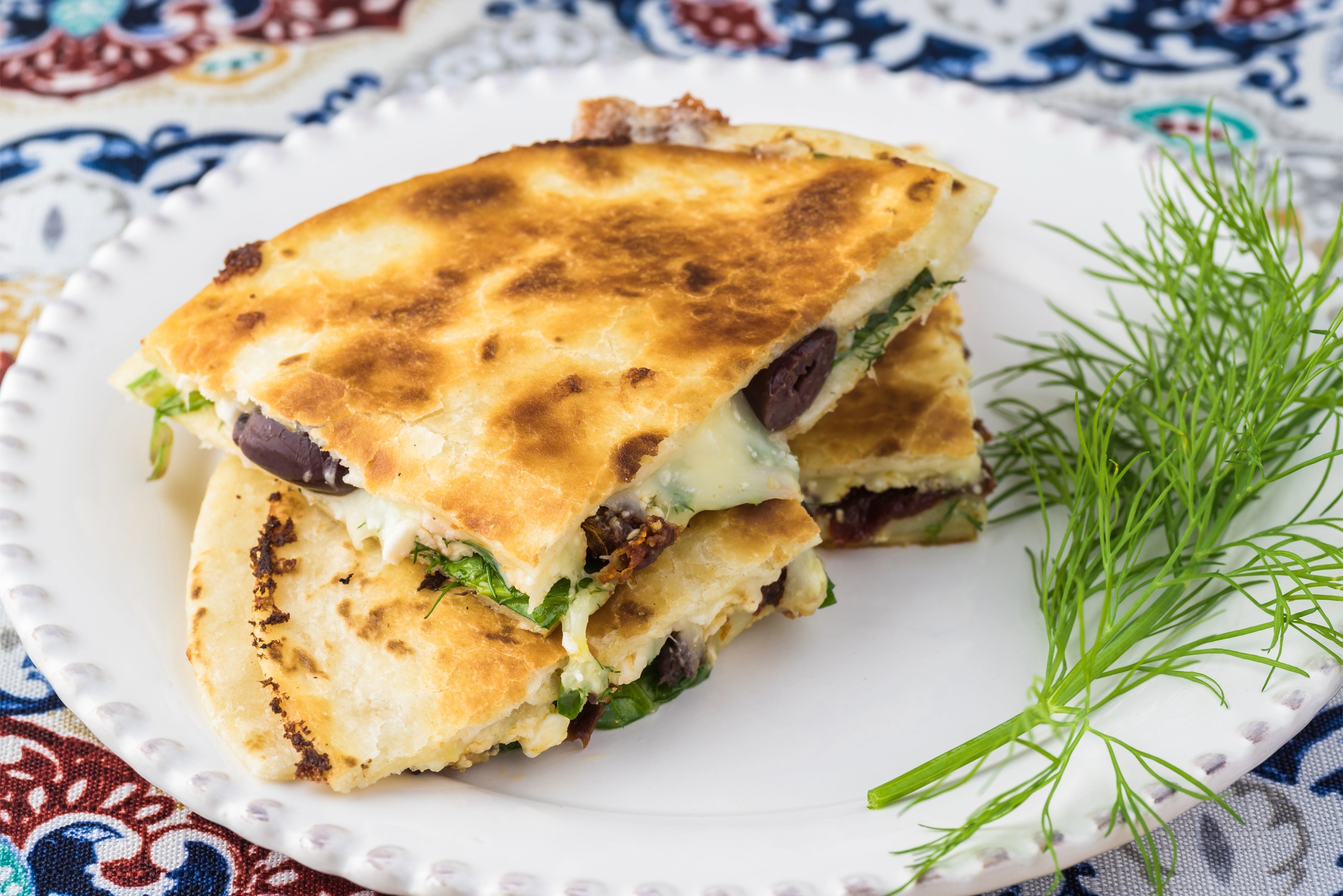 Receita de Quesadilla de Espinafre com Guacamole e Café Moka