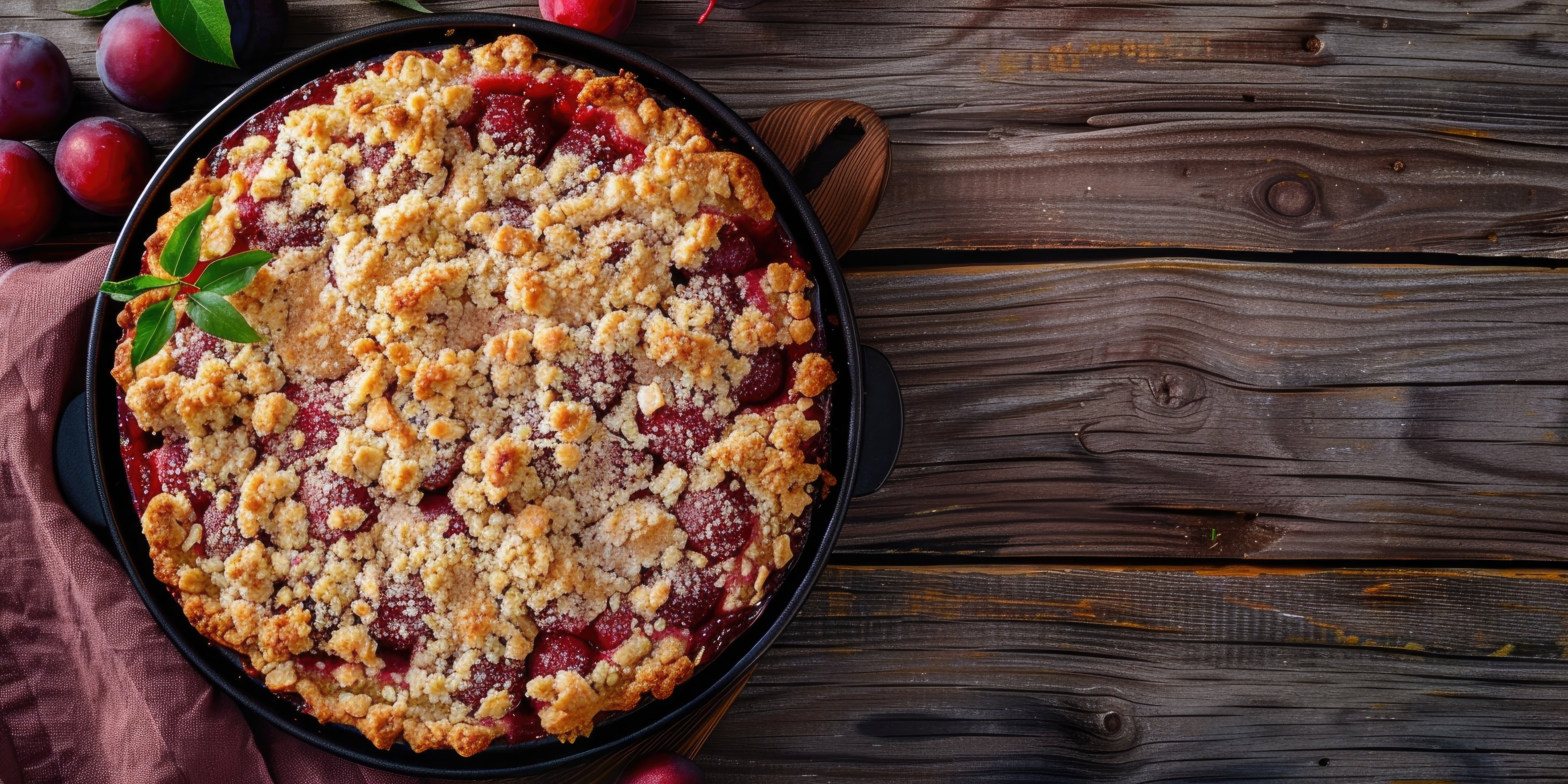 Receita de Crumble de Frutas na Air Fryer