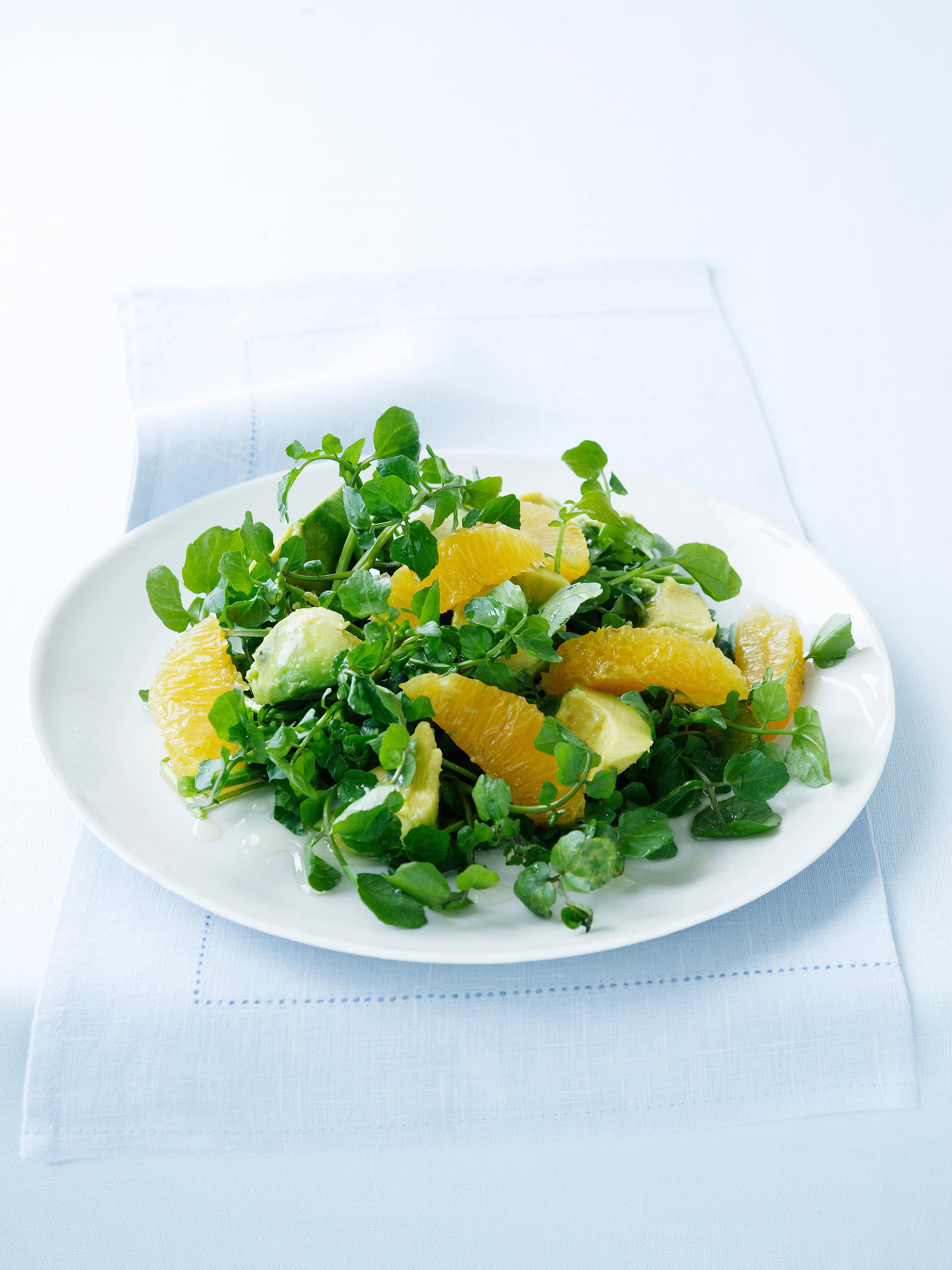 Salada de Agrião, Abacate e Iogurte