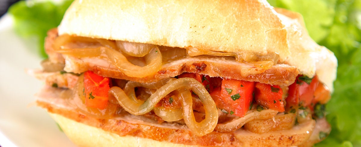 Sanduíche de Pernil